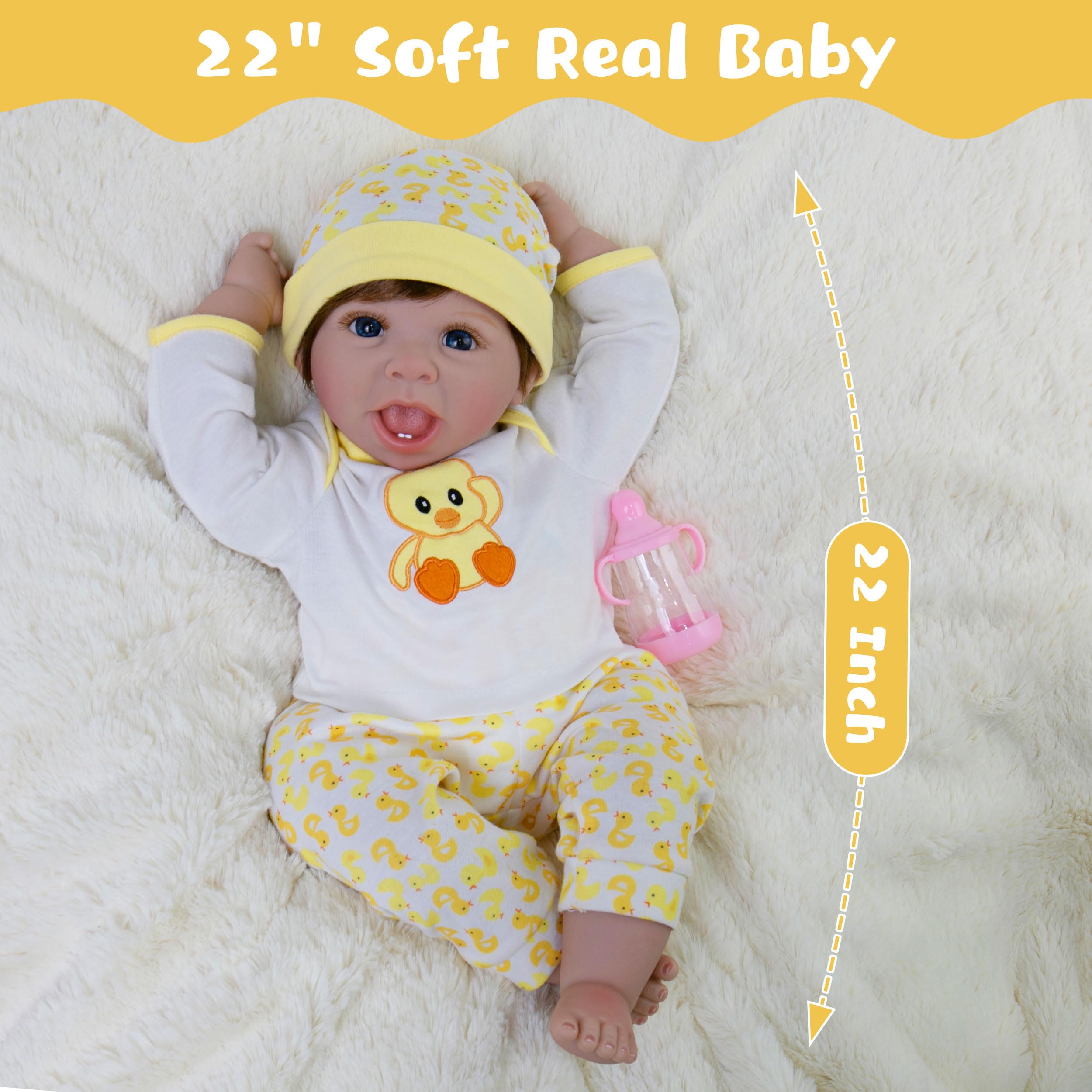 Amazon | EKOKIZ リボーンベビードール 22インチ かわいい