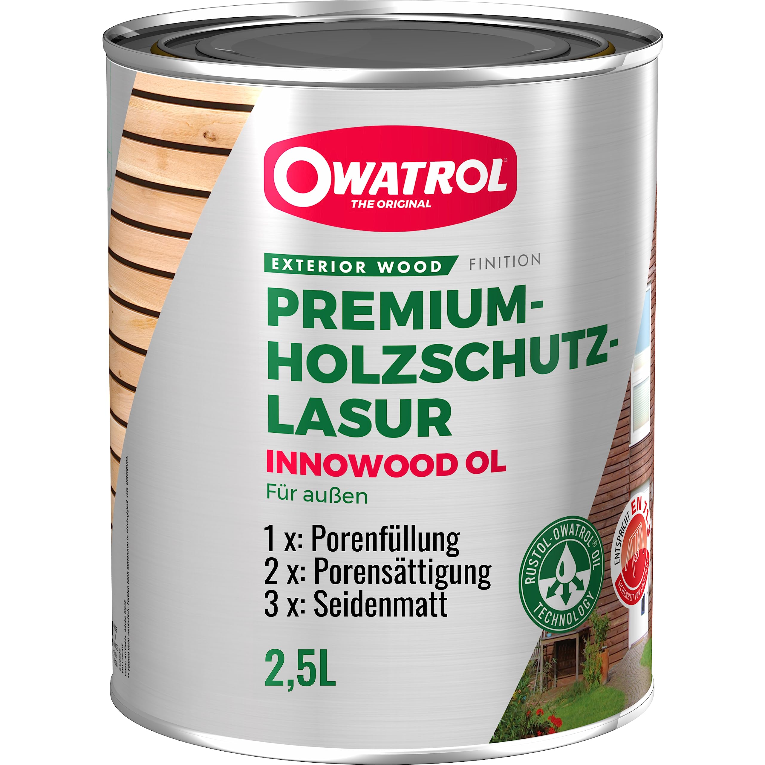 OWATROL Holzlasur Außen transparent 2,5 L UV-Schutz