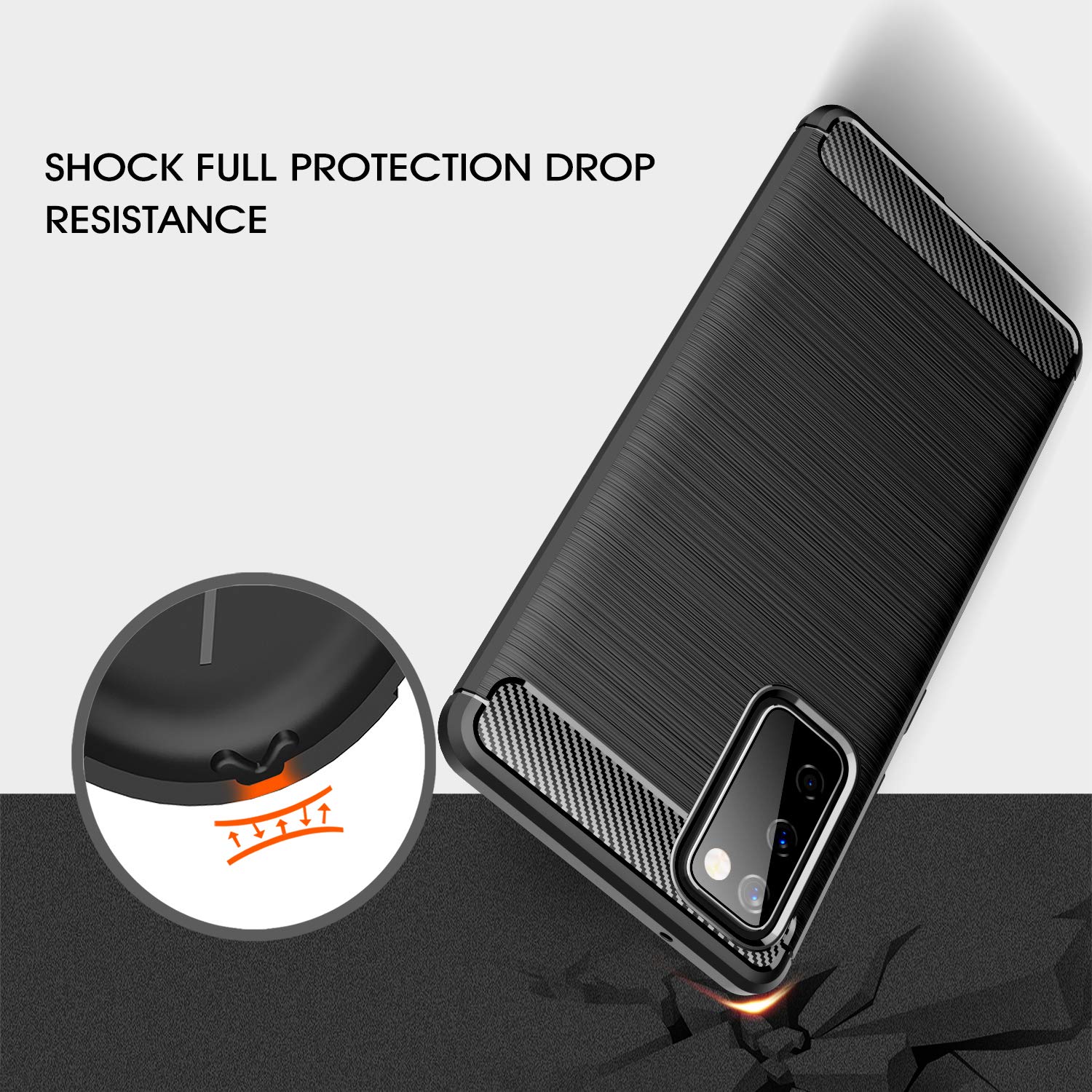 Wuzixi Cover per Motorola Edge 20 Lite. Design della Manica in Silicone Morbido e Sottile, Antiurto e, Custodia per Motorola Edge 20 Lite.Blu