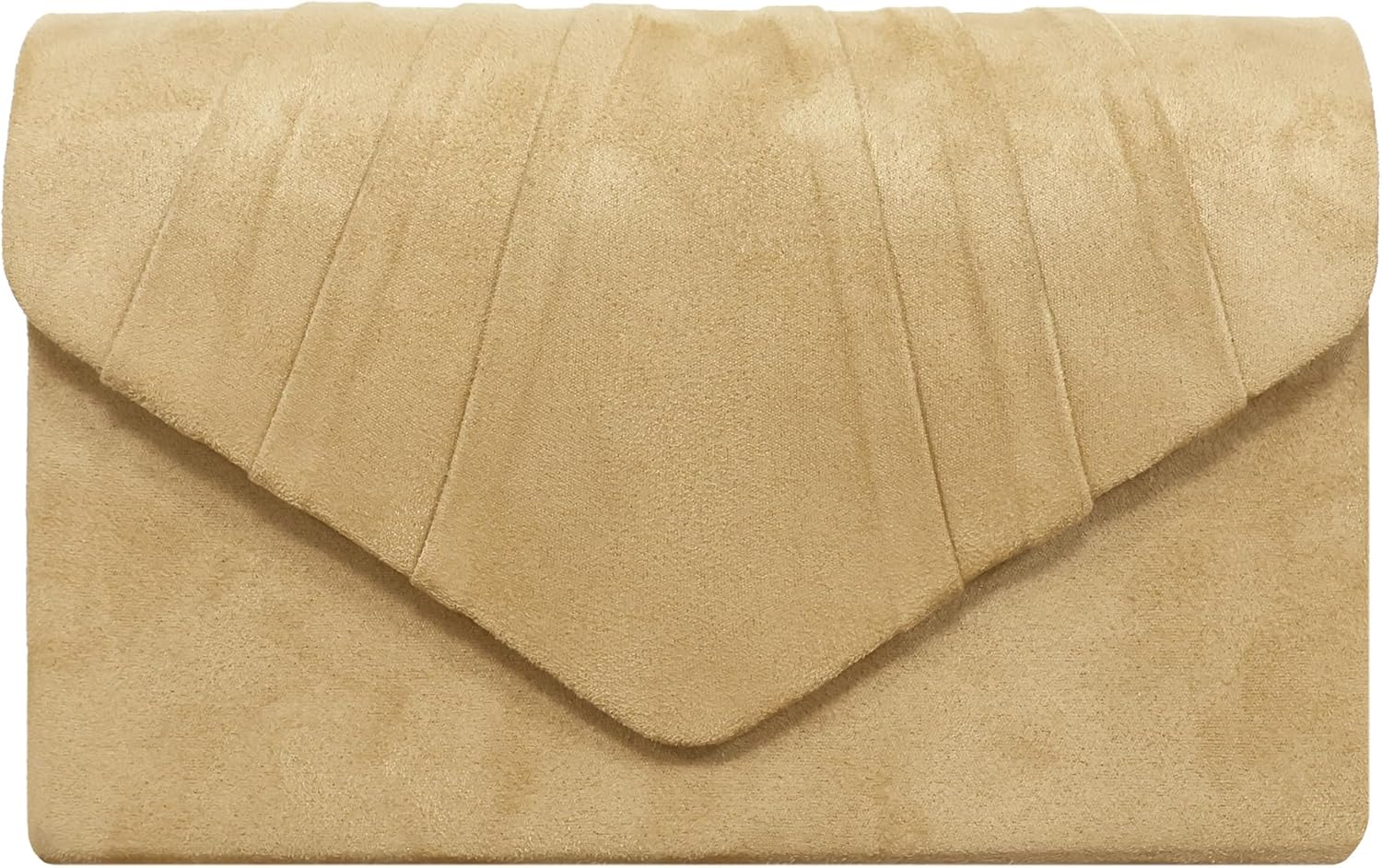 Milisente Clutch Purses For Women Suede Pleated Evening Bag Bridal Evening Clutch Bag