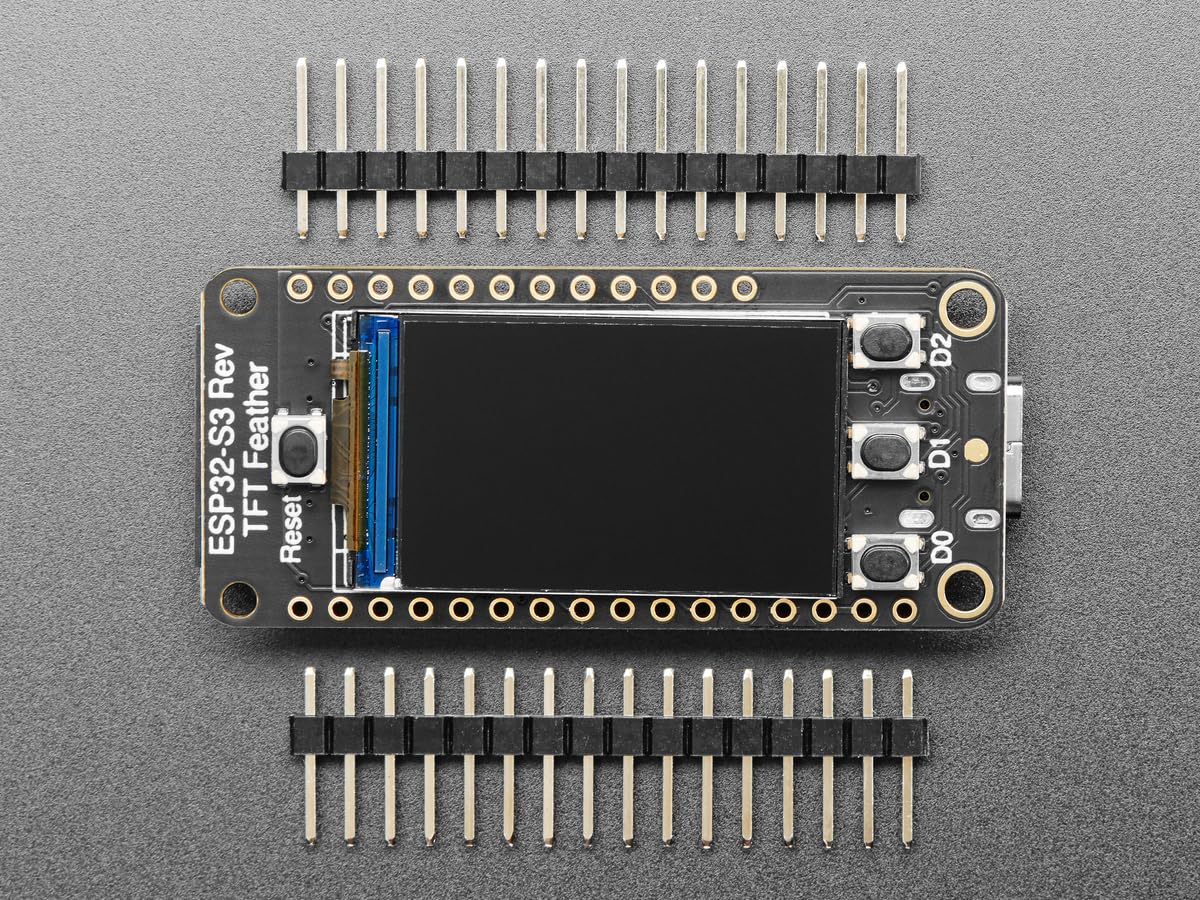 Adafruit ESP32-S3 Reverse TFT Feather, 4MB Flash, 2MB PSRAM, STEMMA QT, 5691