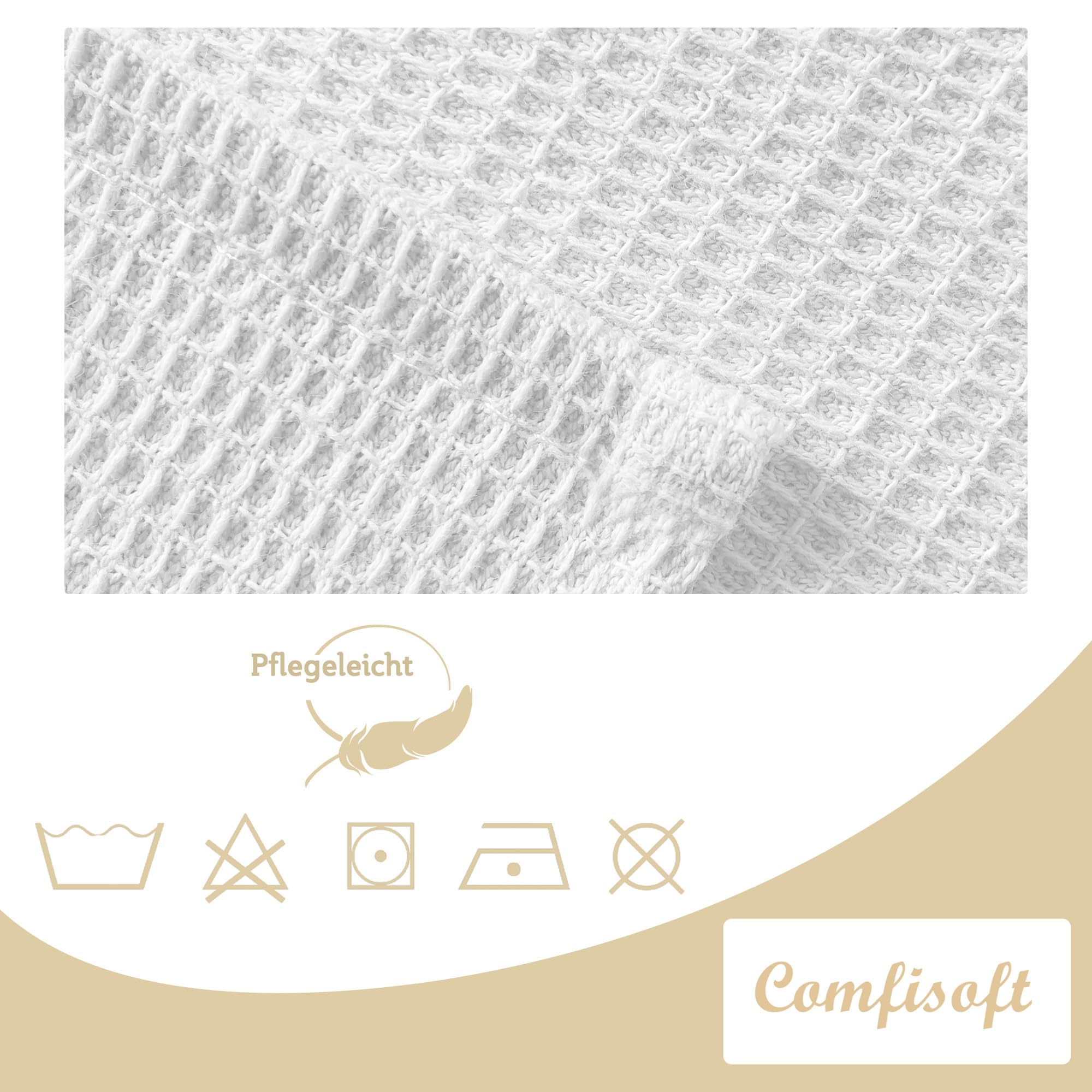 Set di 4 strofinacci da cucina, 100% cotone, 45,7 x 71,1 cm