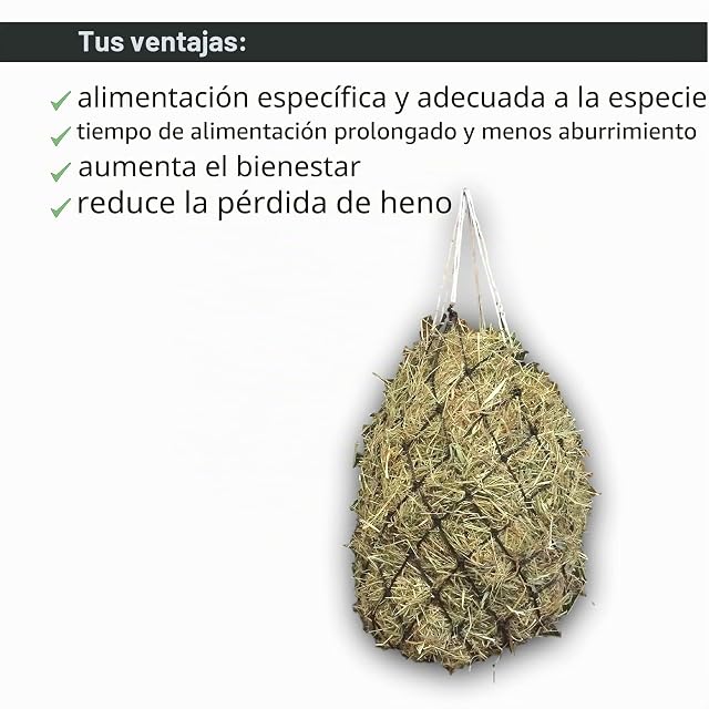 Foto 2 de 7 de Red de heno para caballos - Red de alimentación adecuada para la especie, mejora la digestión y el bienestar…