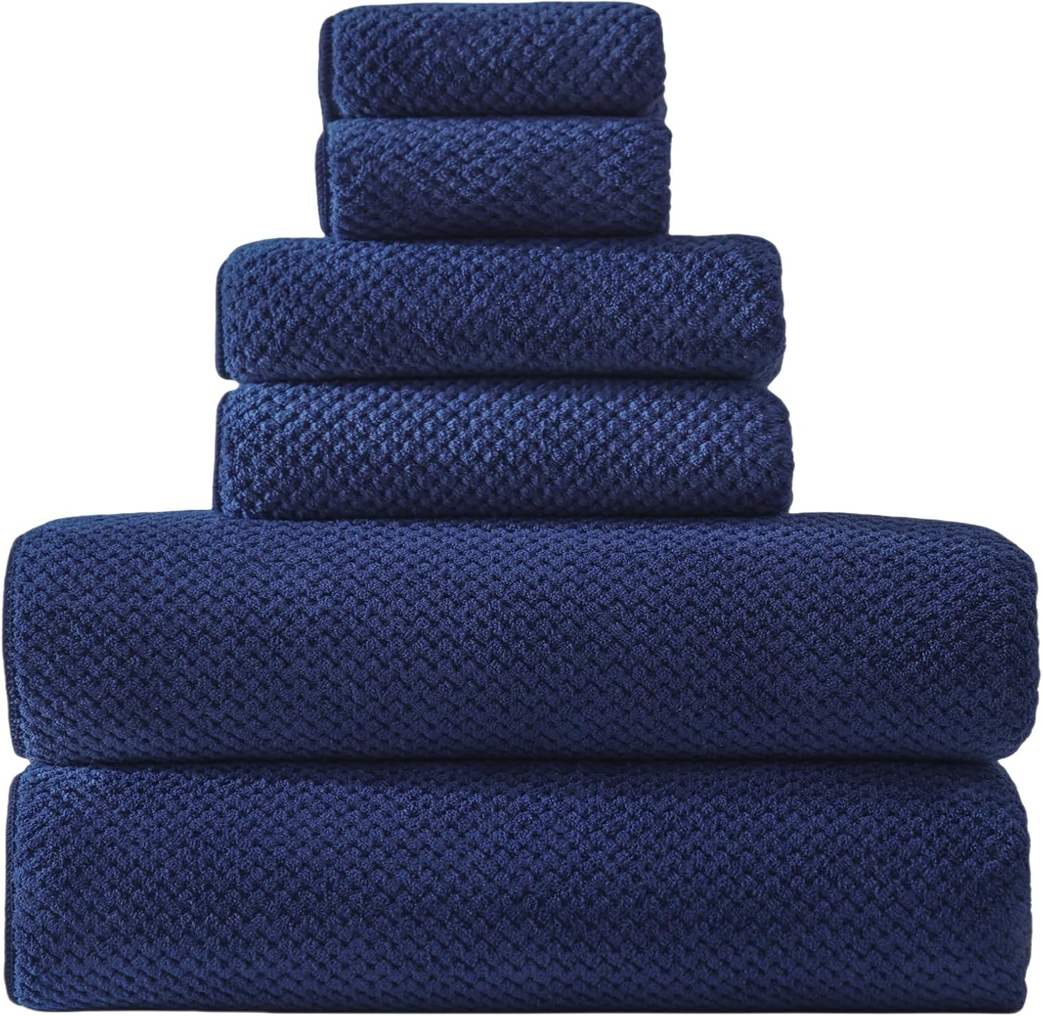30×60 Inches Extra Large Bath Towels Set Super Soft Absorbent Luxury Microfiber Towels for Bathroom (Navy Blue, 6PCS) 30×60 Inches Extra Large Bath Towels Set Super Soft Absorbent Luxury Microfiber Towels for Bathroom (Navy Blue, 6PCS)