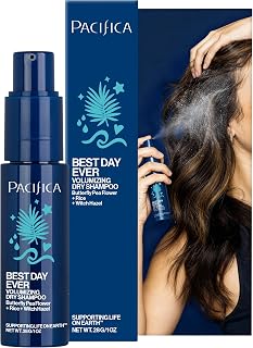 Pacifica Best Day Ever Dry Shampoo Powder: Vegan, Non-Aerosol Oil Absorber & Volumizer for All Hair Types