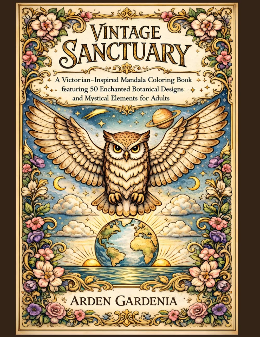 Vintage Sanctuary: A Victorian-Inspired Mandala Coloring Book featuring 50 Enchanted Botanical Designs and Mystical Elements for Adult Author