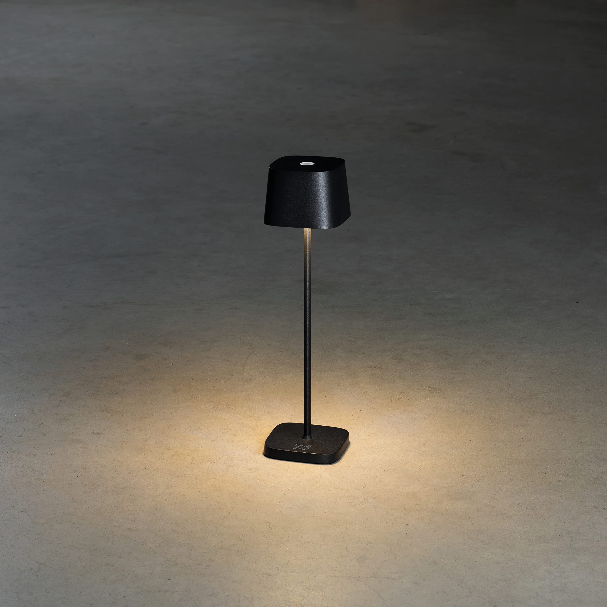 Konstsmide Akku-Tischleuchte Capri Mini schwarz | Indoor/Outdoor | 7829-750, 7 x 20 x 7 cm