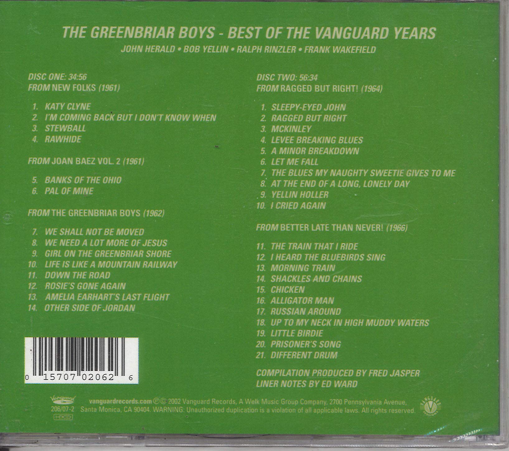 Best of the Vanguard Years