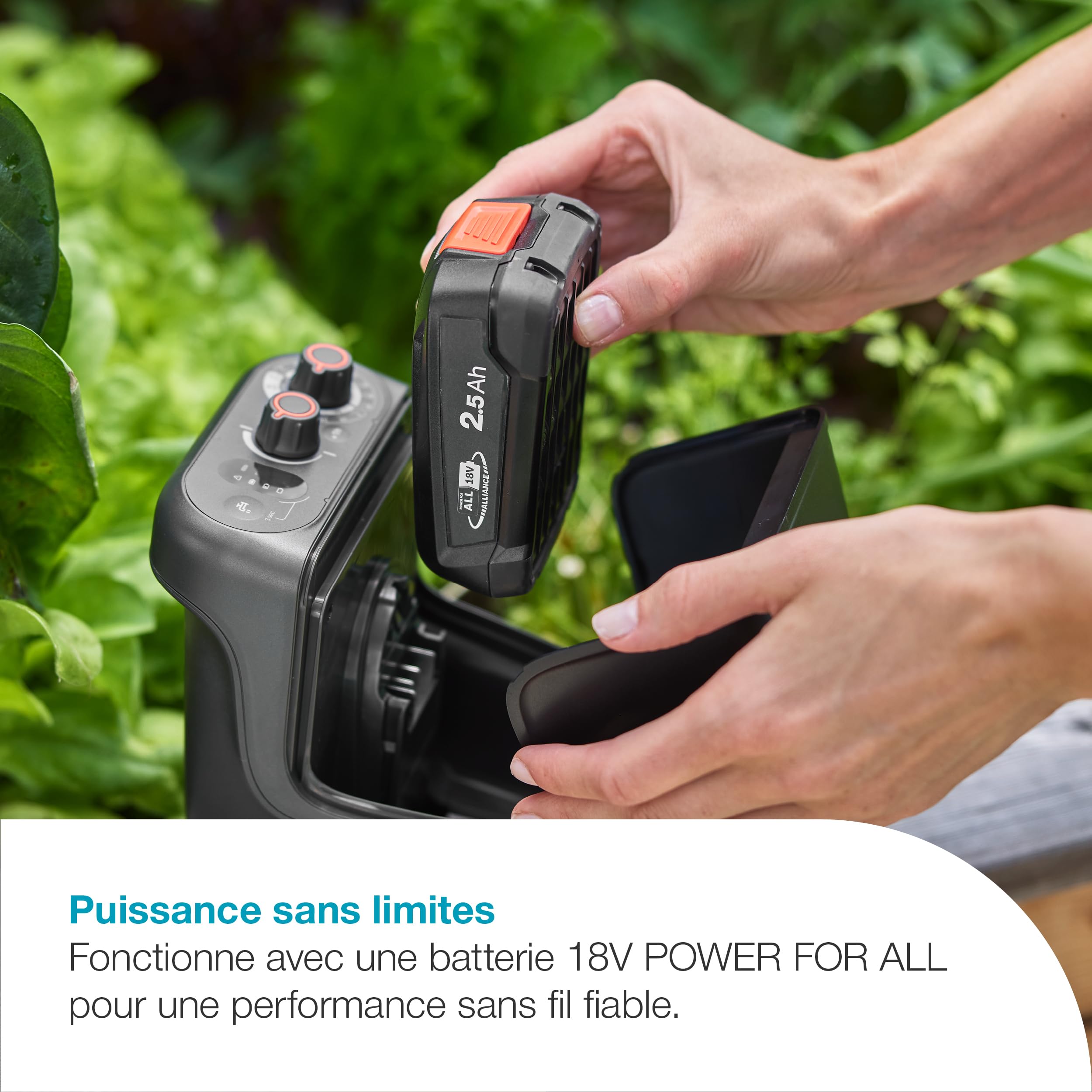 Gardena Pompe collecteur eau pluie batterie 2600 Comfort 18V P4A Kit arrosage programmation minuterie