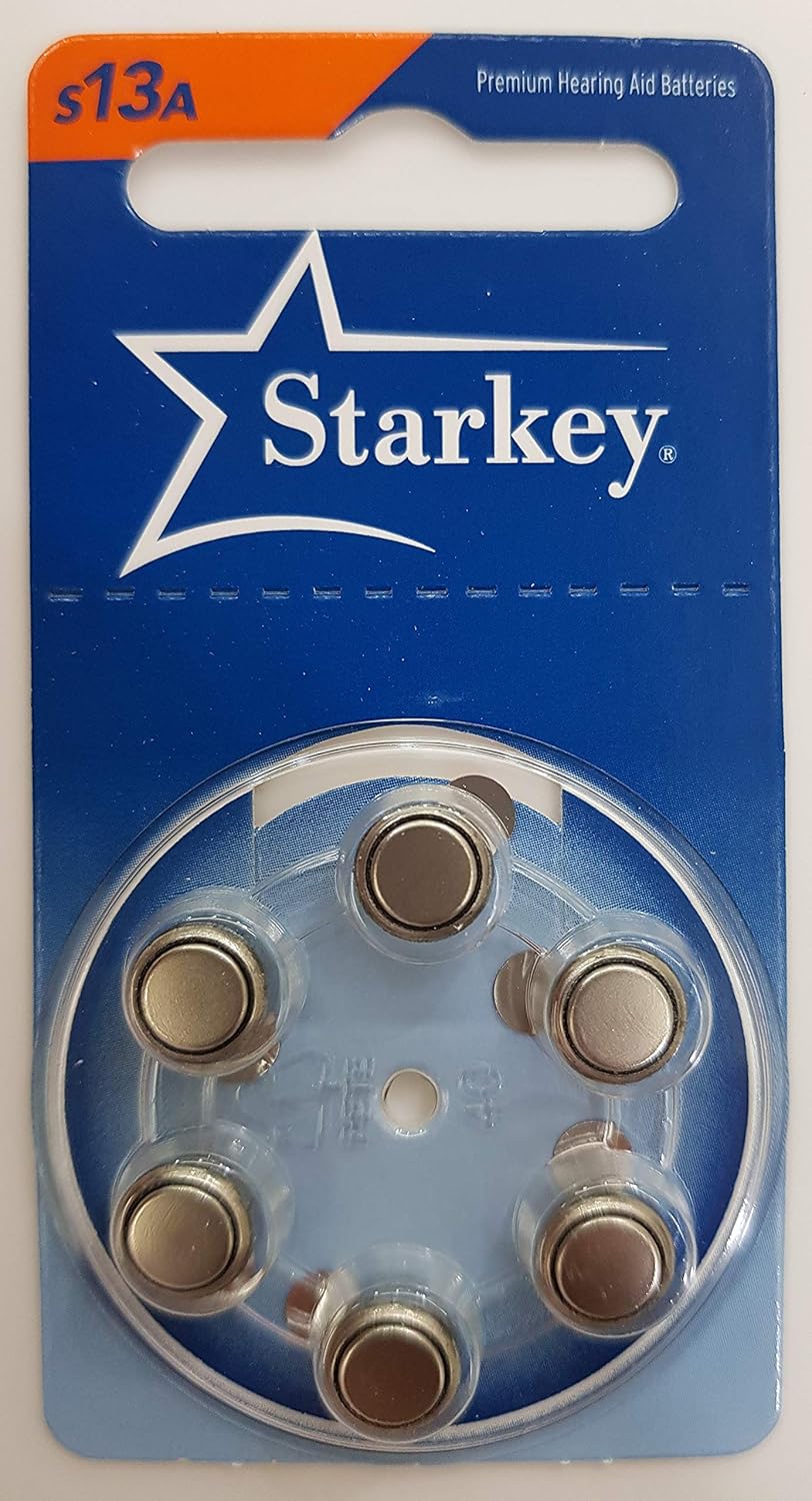 STARKEY hearing aid batteries, size 13, pack of 10 strips (60 cells) Amazon.in Health