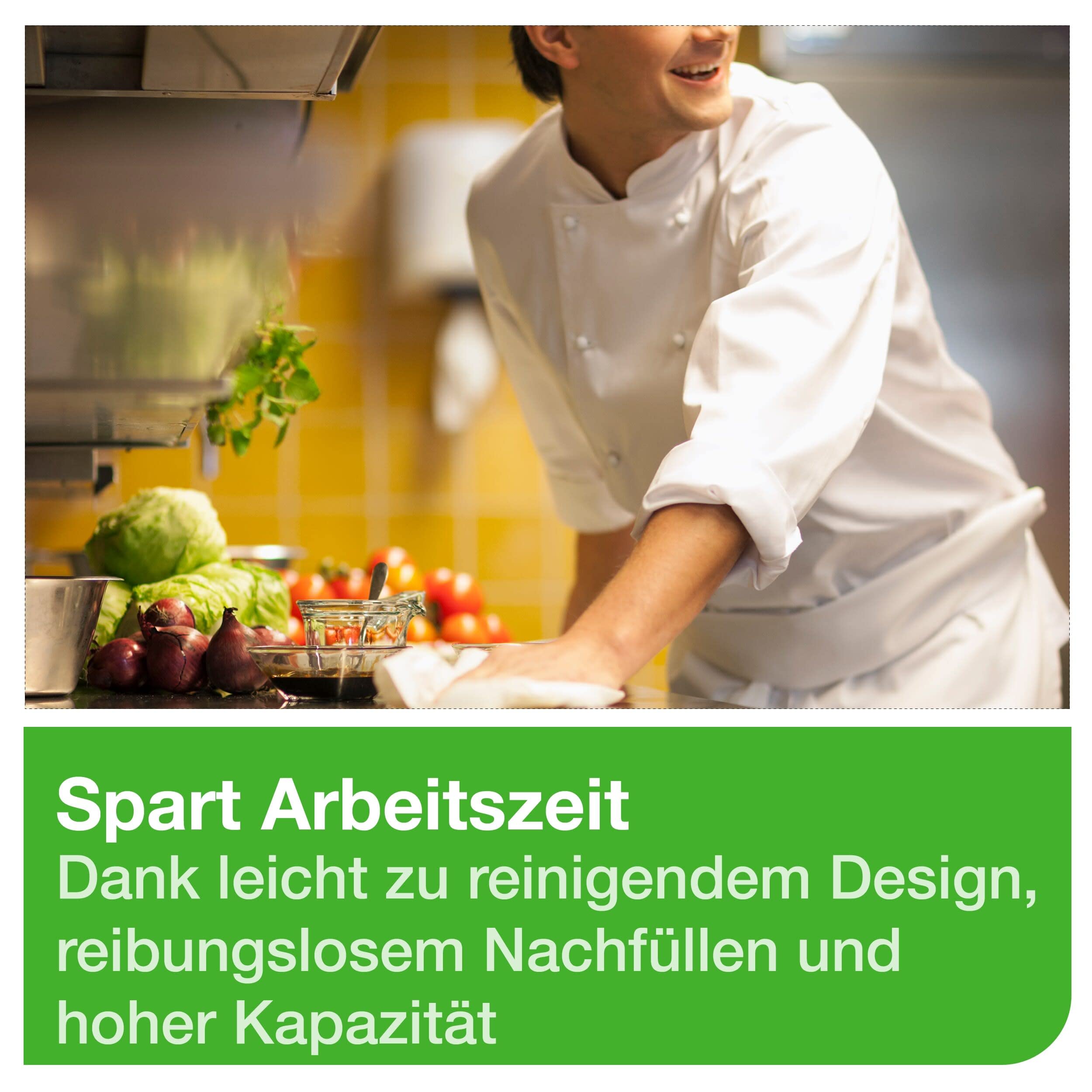 Tork 559000 Innenabrollungsspender für M2 Papierwischtücher im Elevation Design / Wischtuchspender für hygienische Einzeltuchentnahme in Weiß, 239mm x 360mm x 227mm