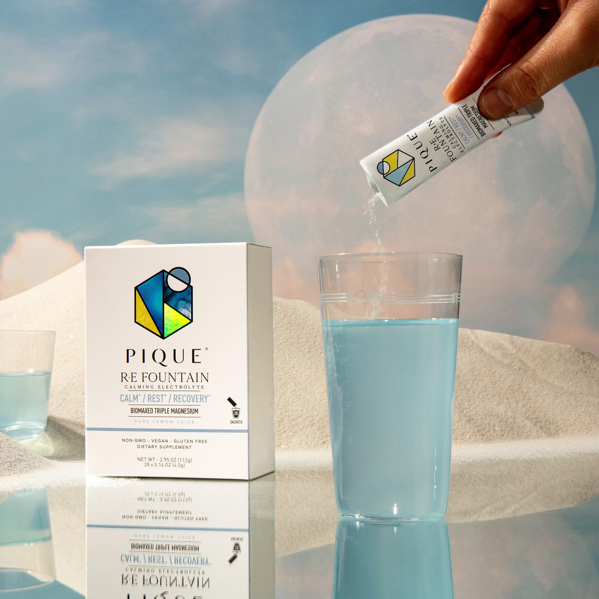 Amazon.com: PIQUE RE Fountain Calming Electrolyte Powder