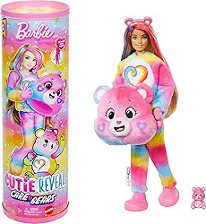 Barbie Cutie Reveal Boneca Ursinhos Carinhosos Urso da União para crianças a partir de 3 anos