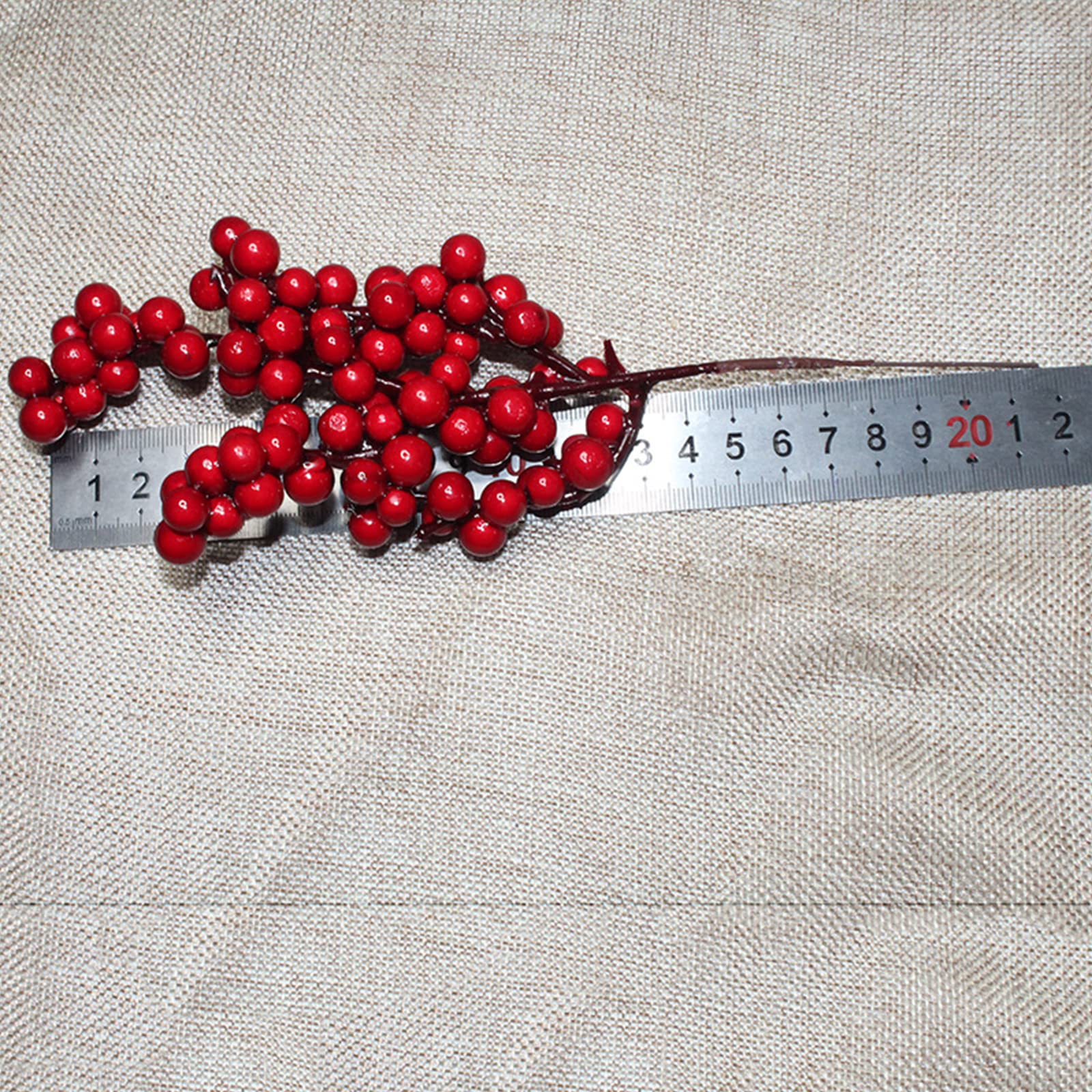 KARELLS Bacche di agrifoglio di Natale,Mini bacche artificiali per