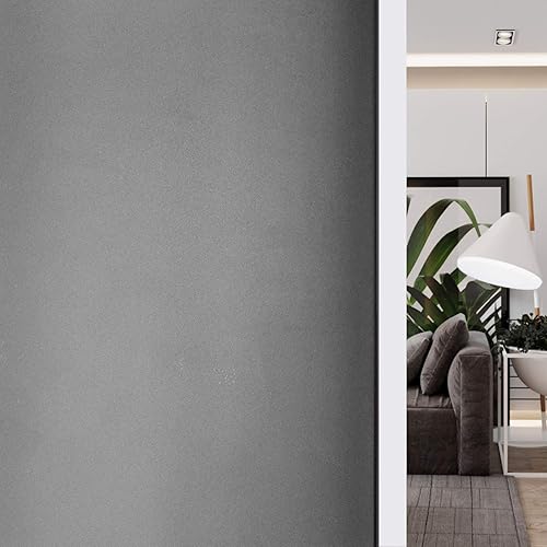 HIDBEA - Película de privacidad esmerilada para ventana, adherencia estática sin adhesivo, bloqueo solar y ultravioleta, control de calor,