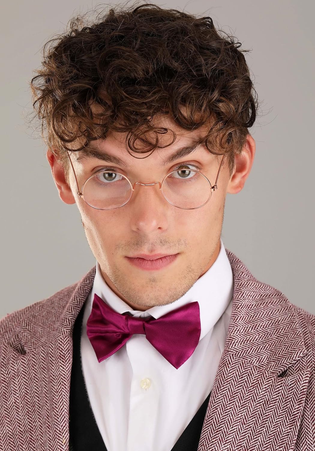 Men's Professor Plum Halloween Costume | Clue's Professor Outfit | Includes Jacket with Vest Combo, and Accessories