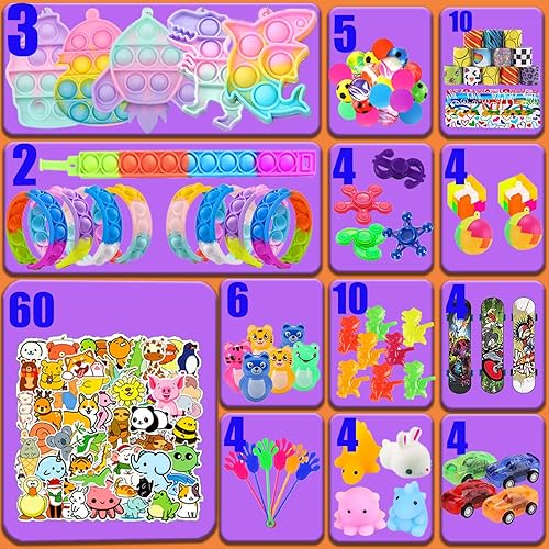 Miniatura 2 de 120 piezas de recuerdos de fiesta para niños, juguetes de caja del tesoro para el aula, relleno de bolsas de golosinas, relleno de piñata, capilla