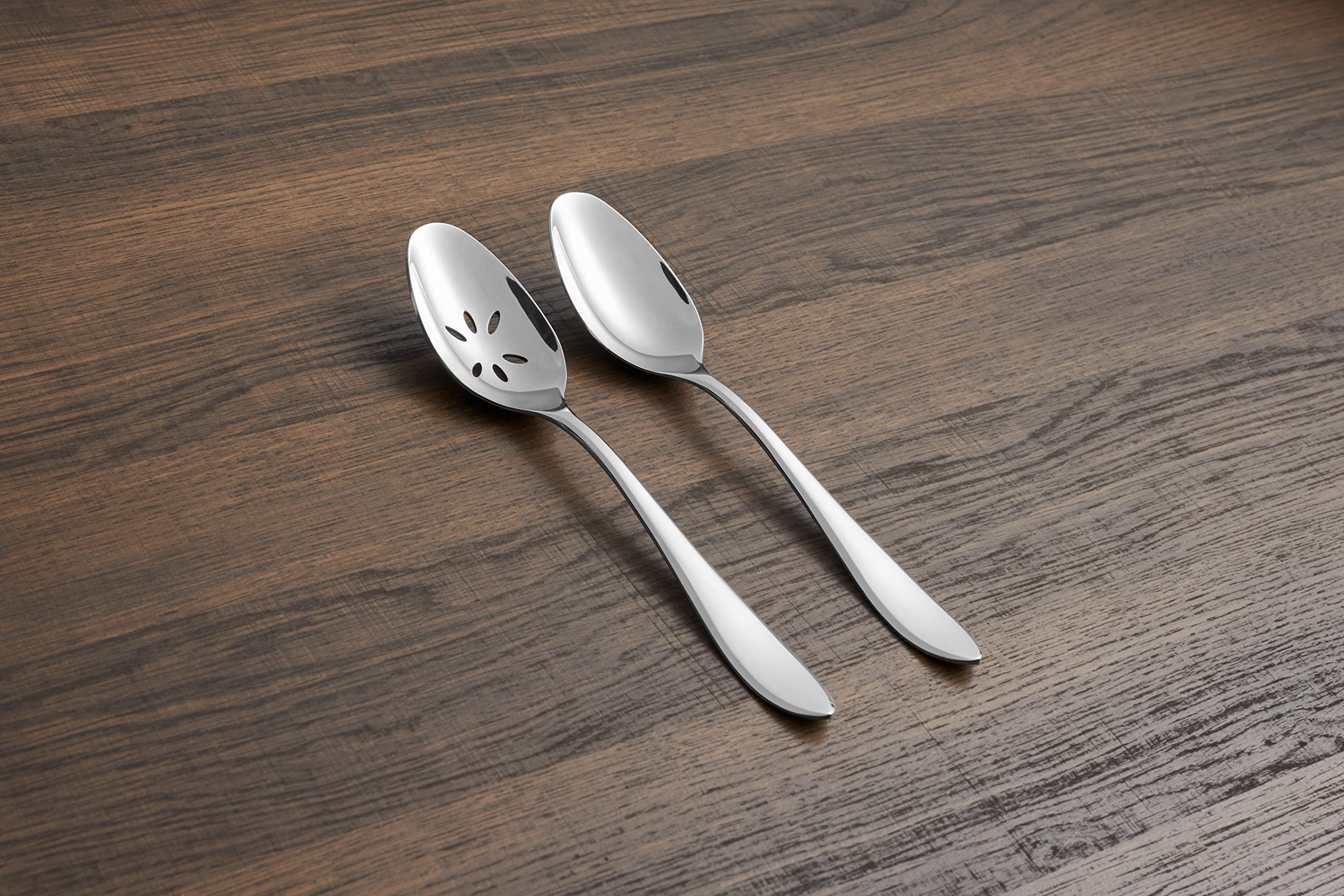 Amazon.com: Cambridge Silversmiths Delia Mirror 42-Piece Flatware