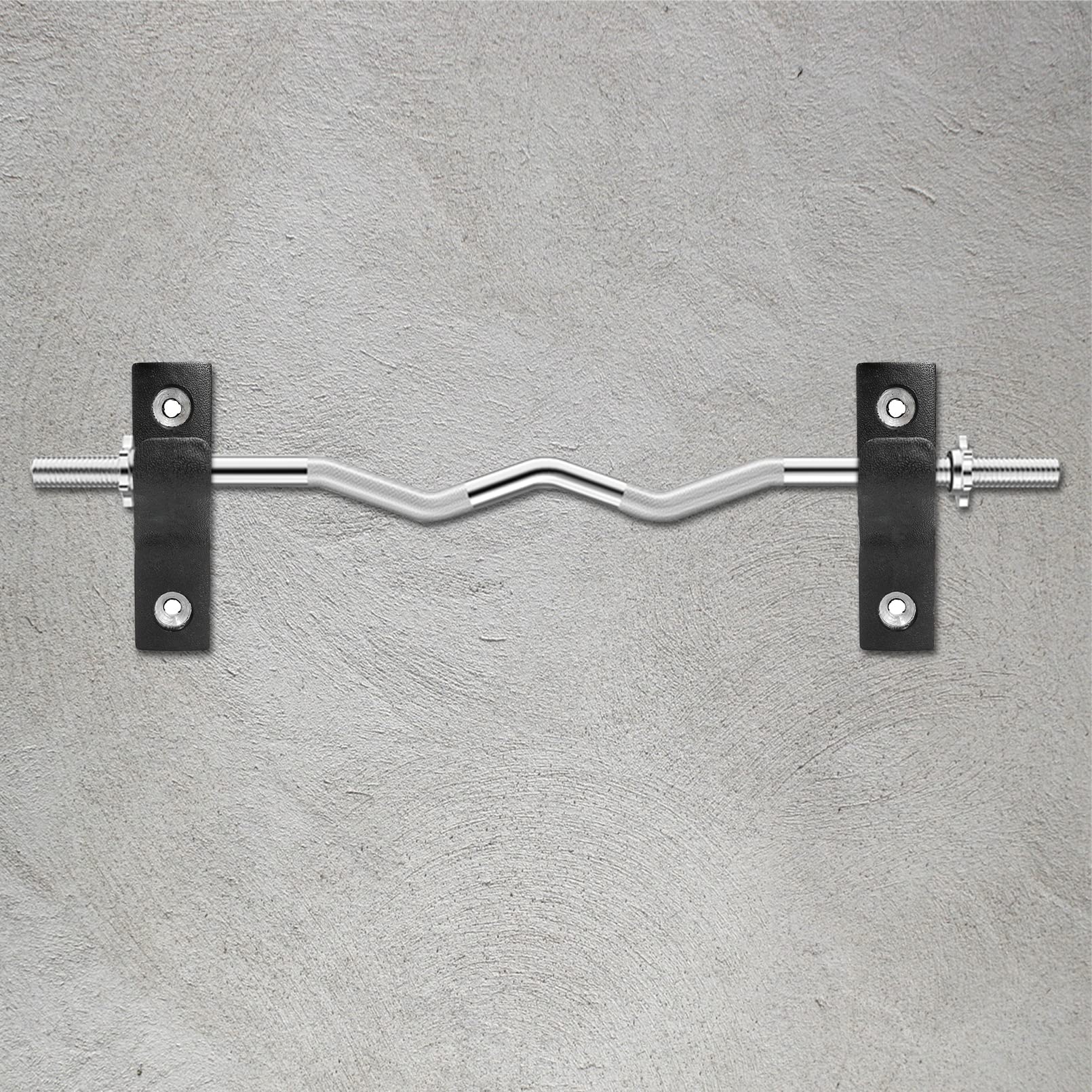 Aoneky Soporte para Barra de Pesas - Montaje en Pared, Material de Acero, Carga de 100/300KG, Colgador para Colocar 1/3 Barras Olímpicas en Pared, Organizador Equipo Deportivo en Gimnasio Casa, 1 Par
