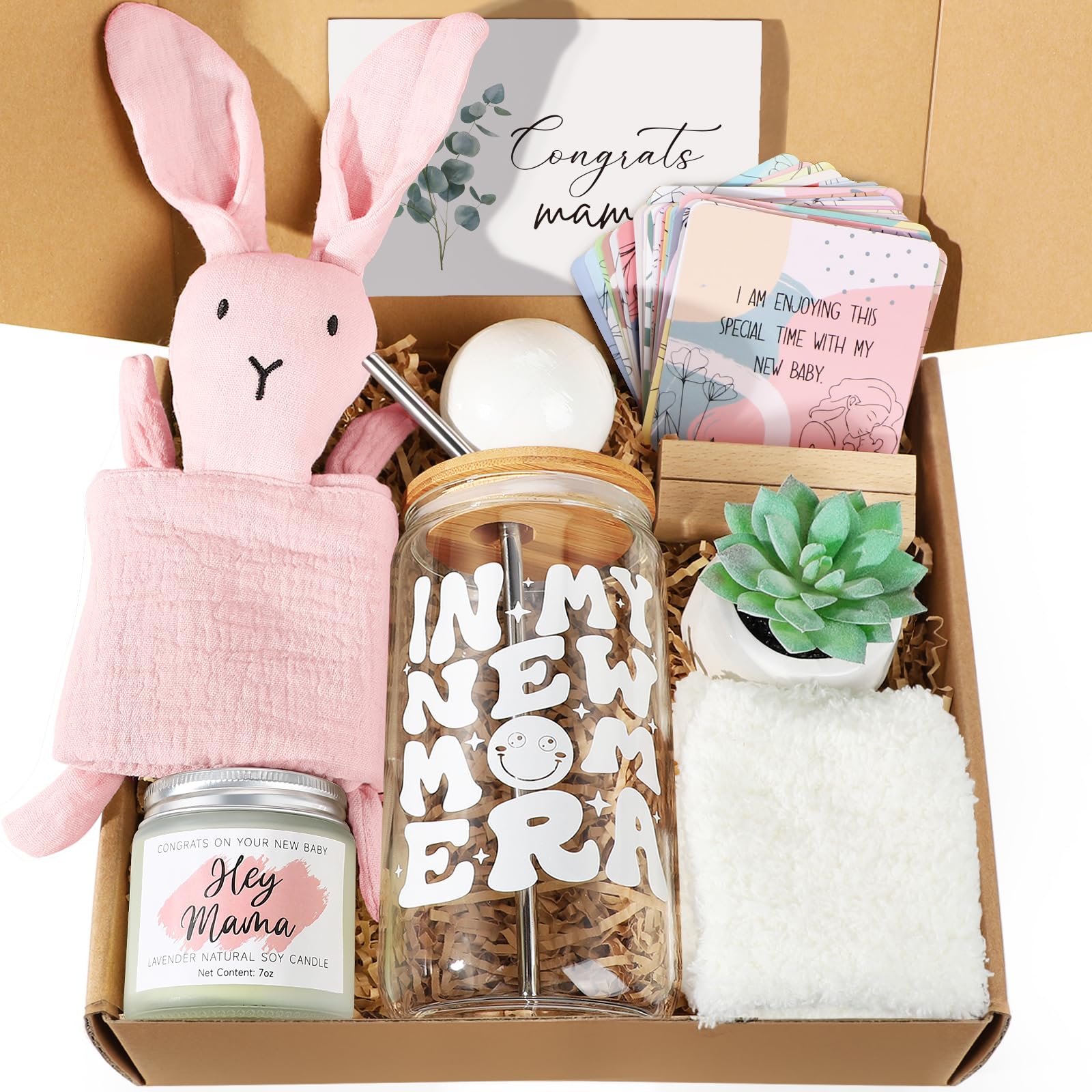 iAOVUEBY New Mom Gifts & Baby Girl Gifts, New Mom Care Package After Baby, Pregnancy Gifts for Expecting Mom to Be, Postpartum Gifts for Mom, First