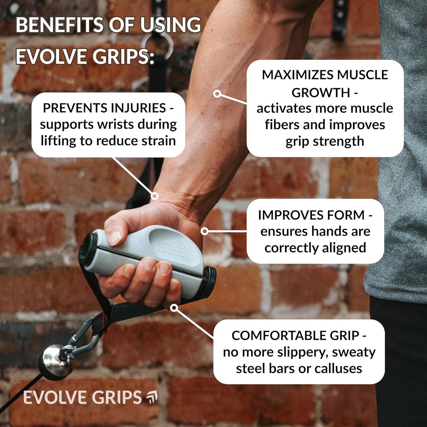 Ergonomic Thick Grips | Size: Comfort (Small) with 1.75 Inch Outer Diameter