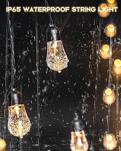 Miniatura 7 de Guirnalda de luces con control remoto, 8 modos de iluminación y 4 niveles de función de temporizador de brillo, batería recargable, carga USB para