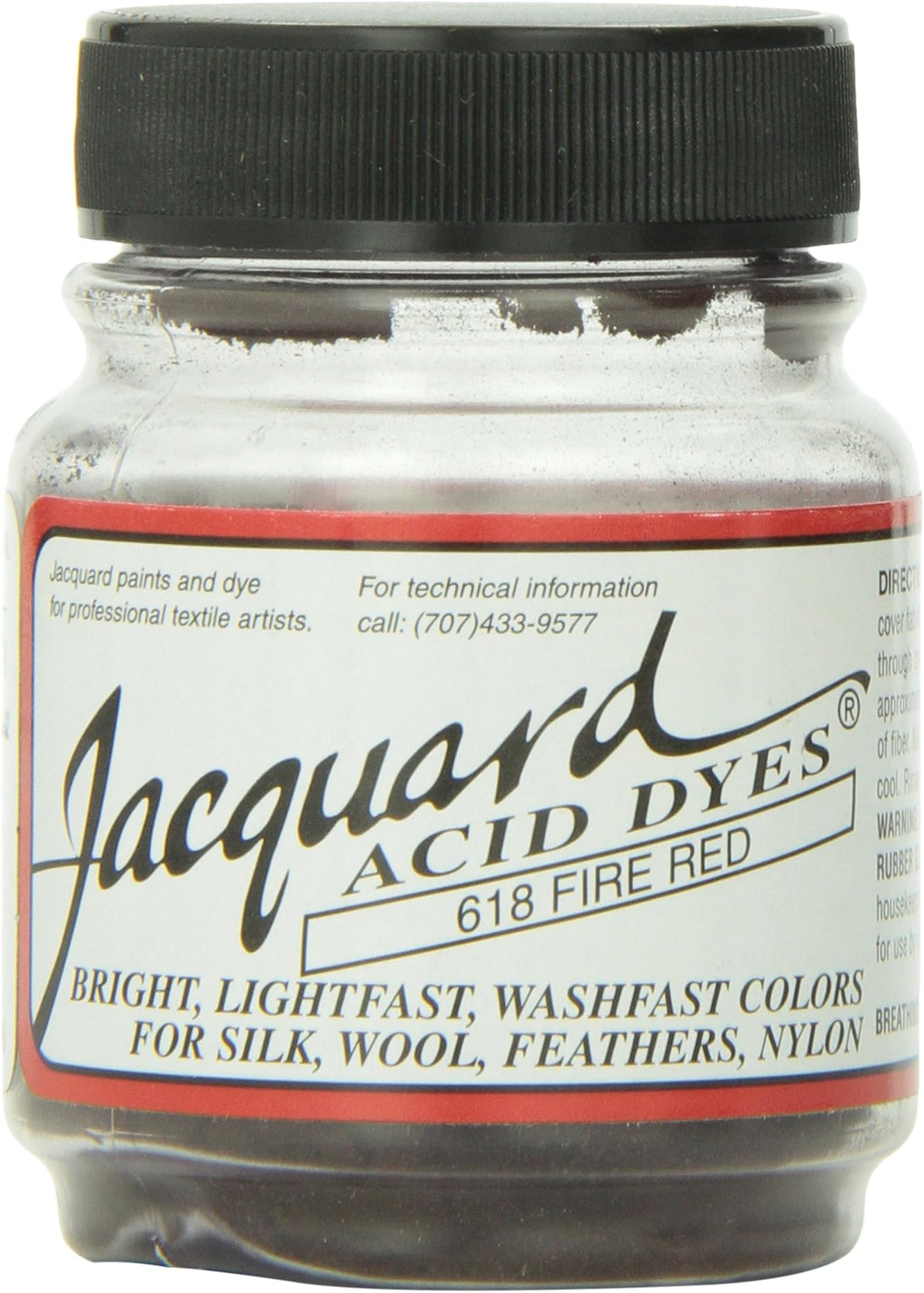 Acid Dye, 1/2 oz., Fire Red