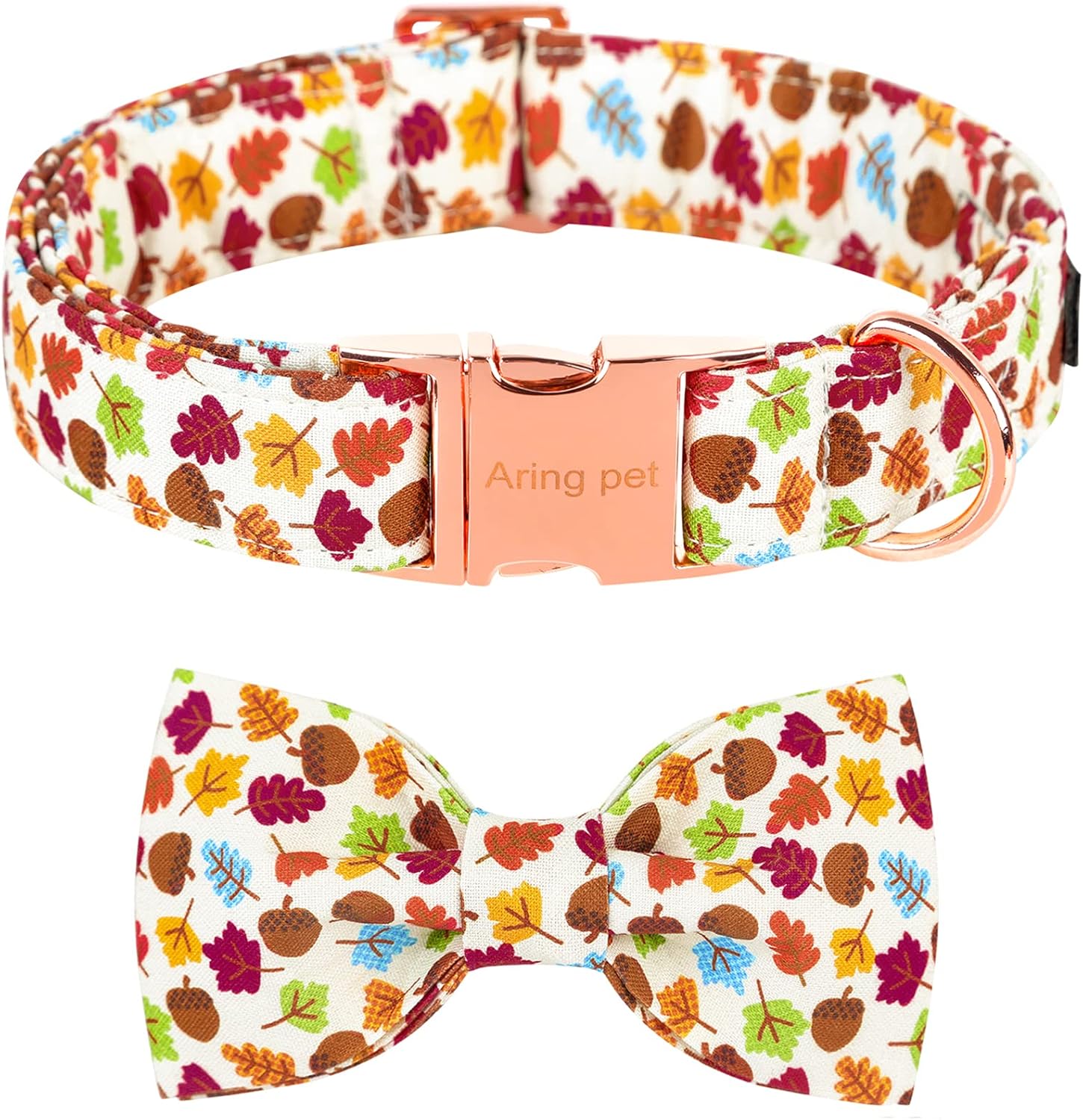 ARING PET Dog Collar BowtieFall Dog Collar with Bow Tie
