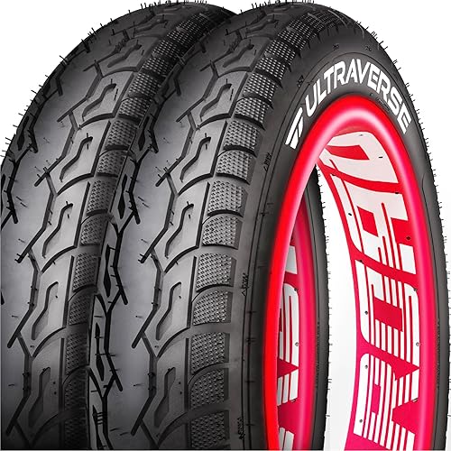 ULTRAVERSE 20x3.0 20x4.0 26x4.0 inch - Robust, High-Performance 20inch Fat Tyre for Ebikes and MTB, Dual Compound Road Dominator, Reinforced Casing for Street & Trail Adventures