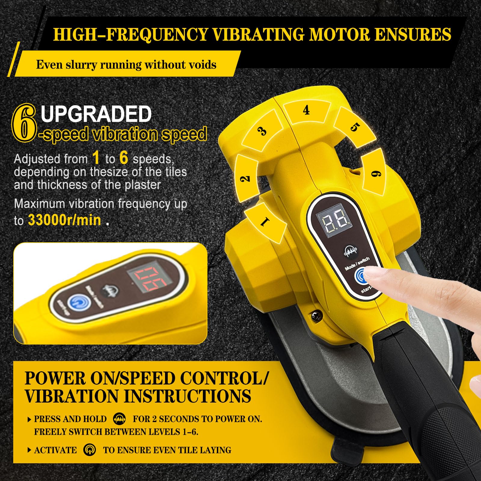 Grabo Pro-ventosa de batería con pantalla Digital, para azulejos de vidrio, uso Grabo Pro-ventosa de batería con pantalla Digital, para azulejos de vidrio, uso