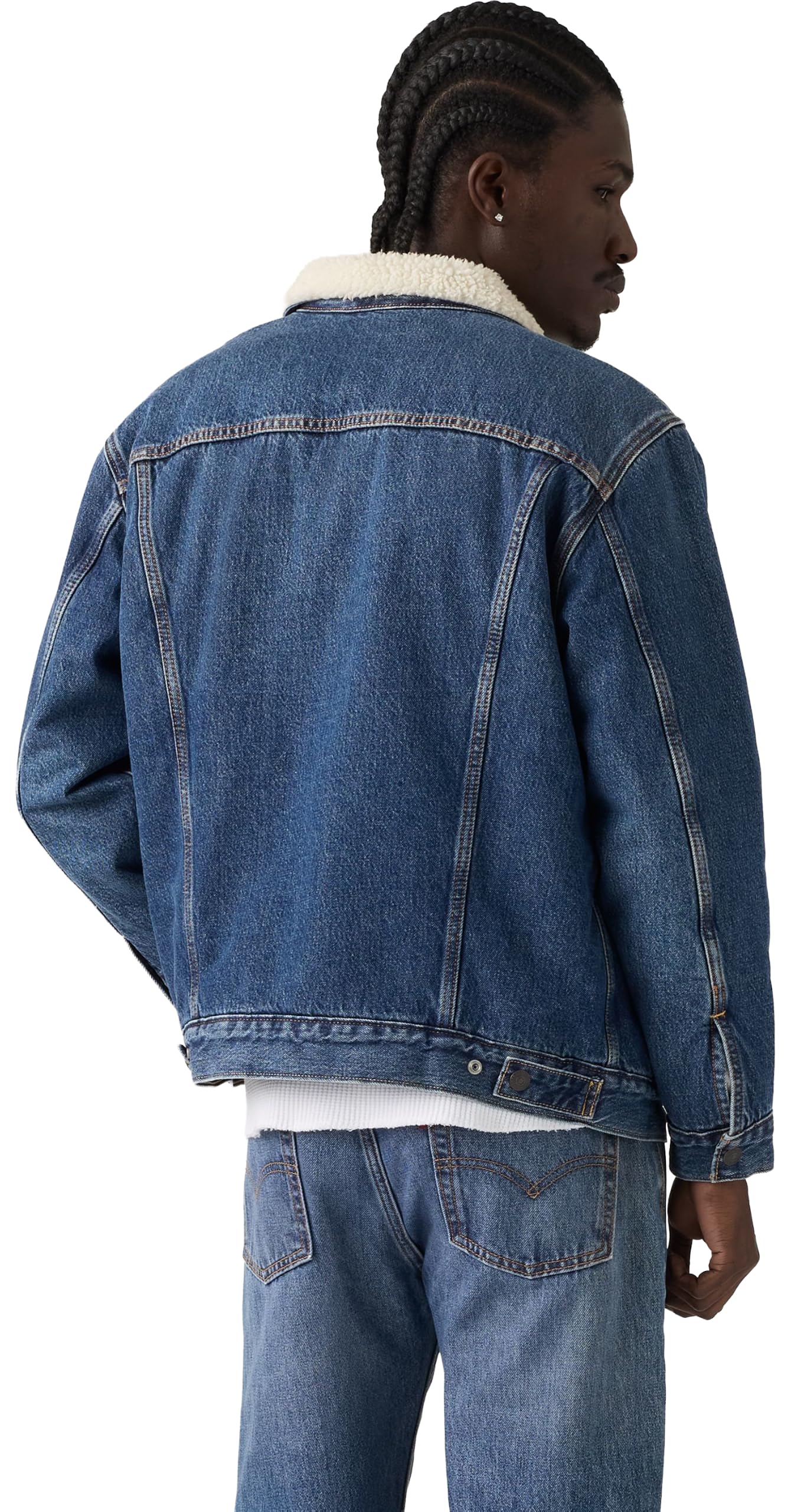Levi's Herren Jeansjacke Relaxed Fit Sherpa Trkr