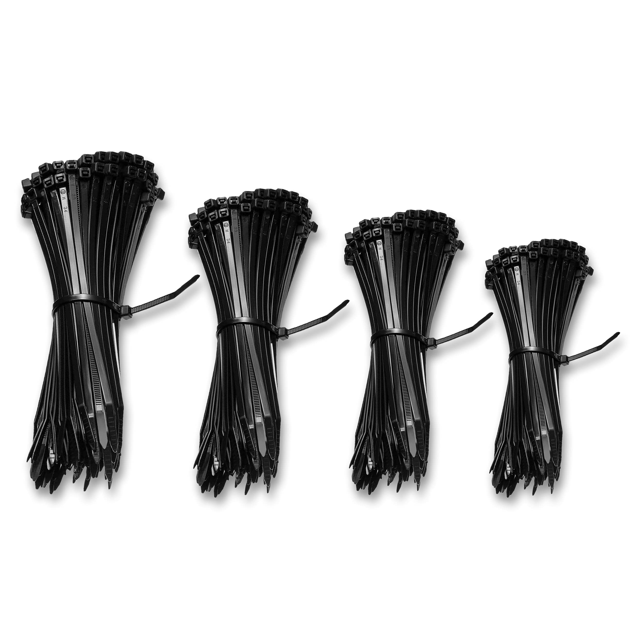 Buy Kafton Pack of 100 Black Cable Zip Ties,UL Nylon, Perfect for PC
