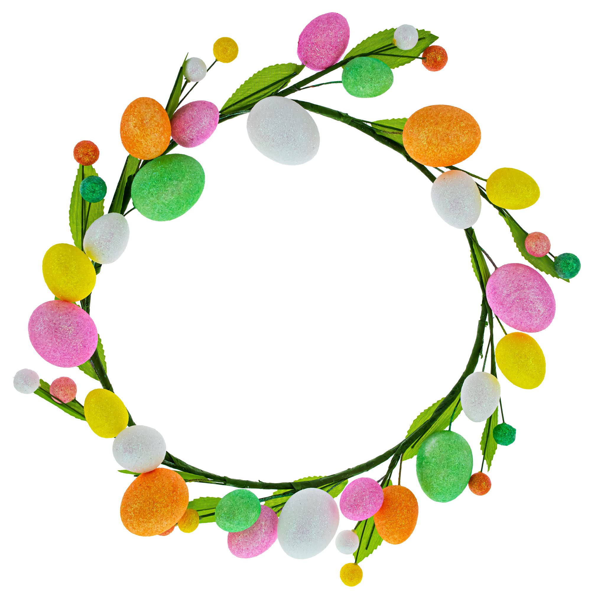 Couronne d'œufs de Pâques pour centre de table et décoration printanière de maison