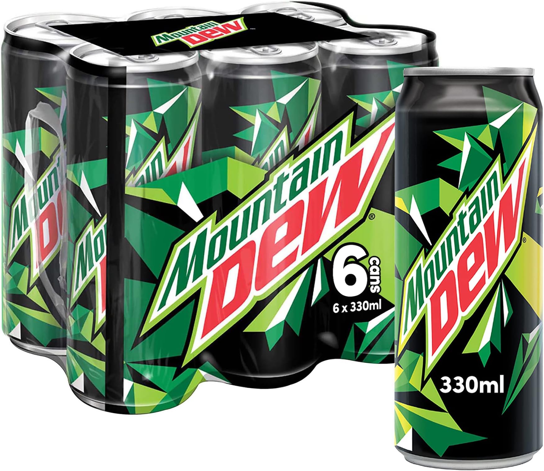 Mountain Dew Carbonated Soft Drink Pubg Special Edition Can 6 x 330ml
