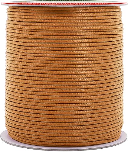 Miniatura 121 de Cuerda Mandala Crafts 0.03 pulgadas 109 yardas para hacer joyería, artesanía, macramé, cuerda de algodón encerado