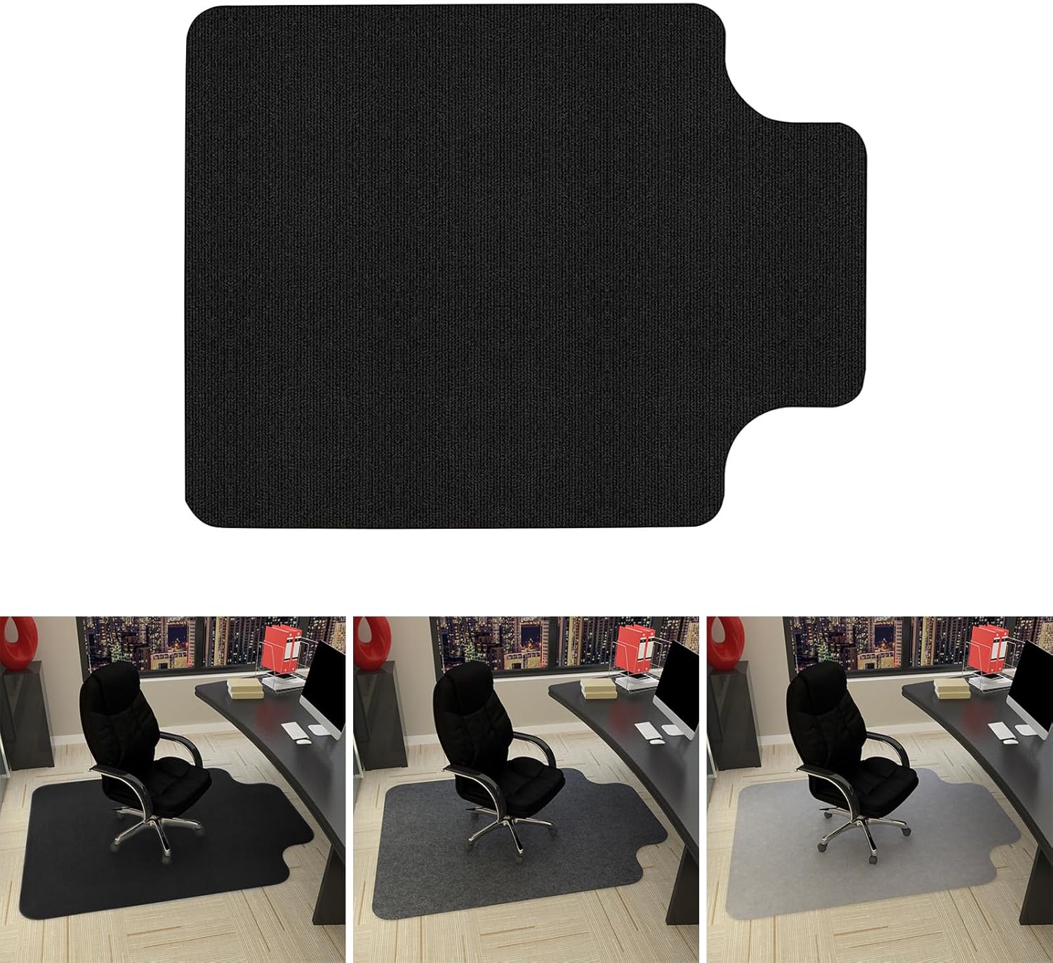 Office Chair Mat for Carpet Computer Desk Chair Mat Heavy Duty Floor Protector Hardwood Rug Anti-Slip Easy to Office Chair Mat