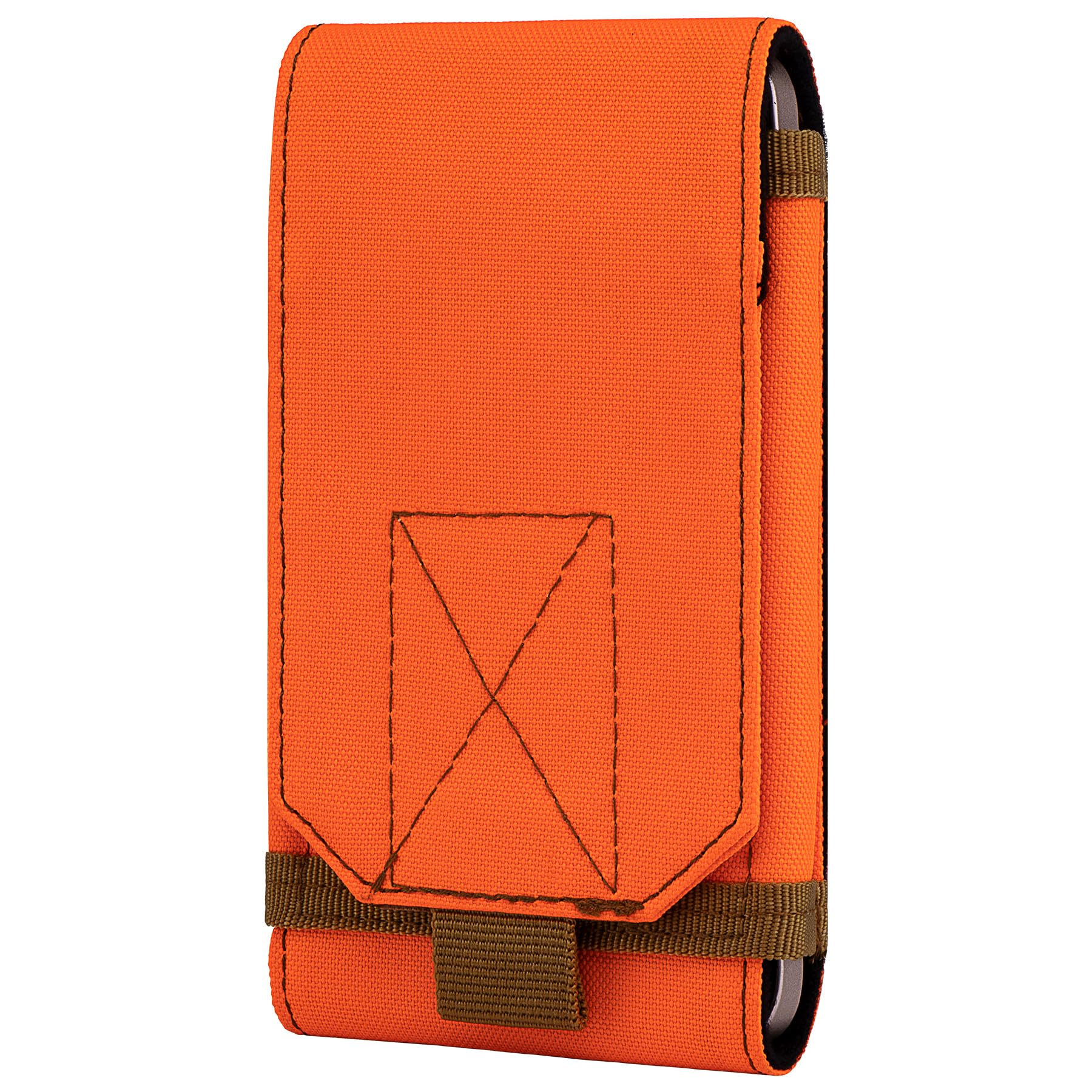 bvya Large Tactical Molle Phone Holster Pouch Belt Carrying Cover for iPhone 17 Pro Max/16 Pro Max/15 Pro Max/14 Pro Max/13 Pro Max, Adjustable Height