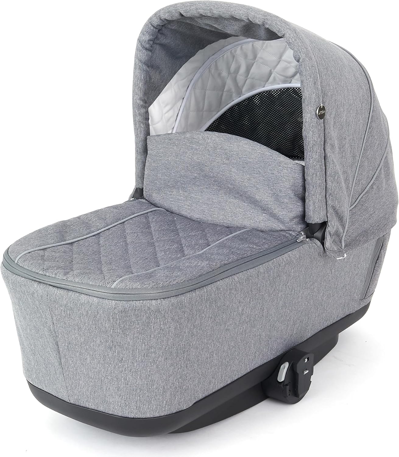 KidCo Uno+ Carry Cot, Portable Baby Bassinet for Newborns, Infants, & Toddlers, Travel Bed for Babies, Compatible with Uno+ Stroller - Pearl Grey