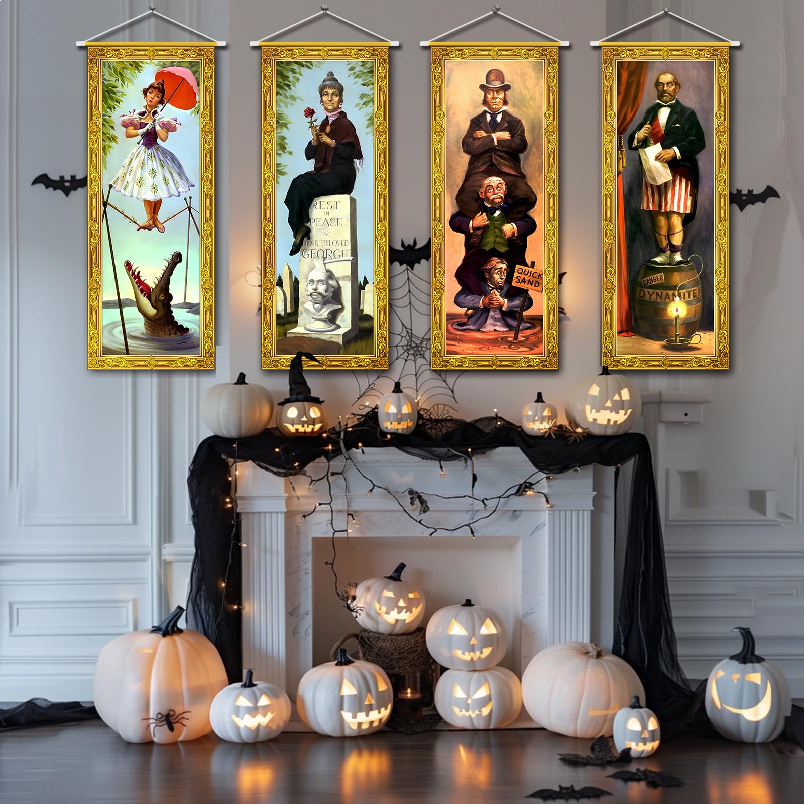 Haunted Mansion Halloween Backdrop - 4 Portraits -7