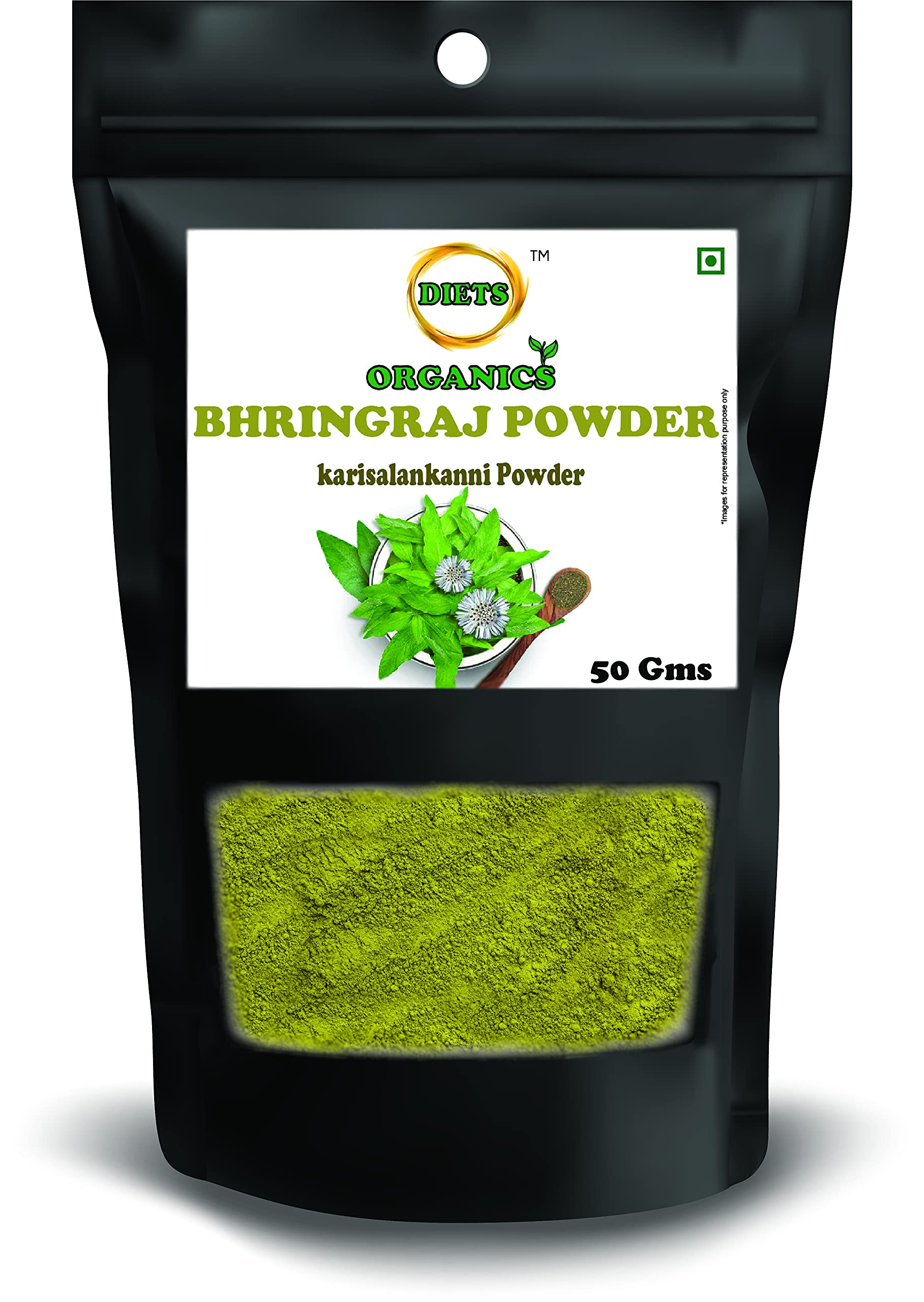 DIETS ORGANICS Bhringraj Powder For Hair Growth-50GMS-image-16