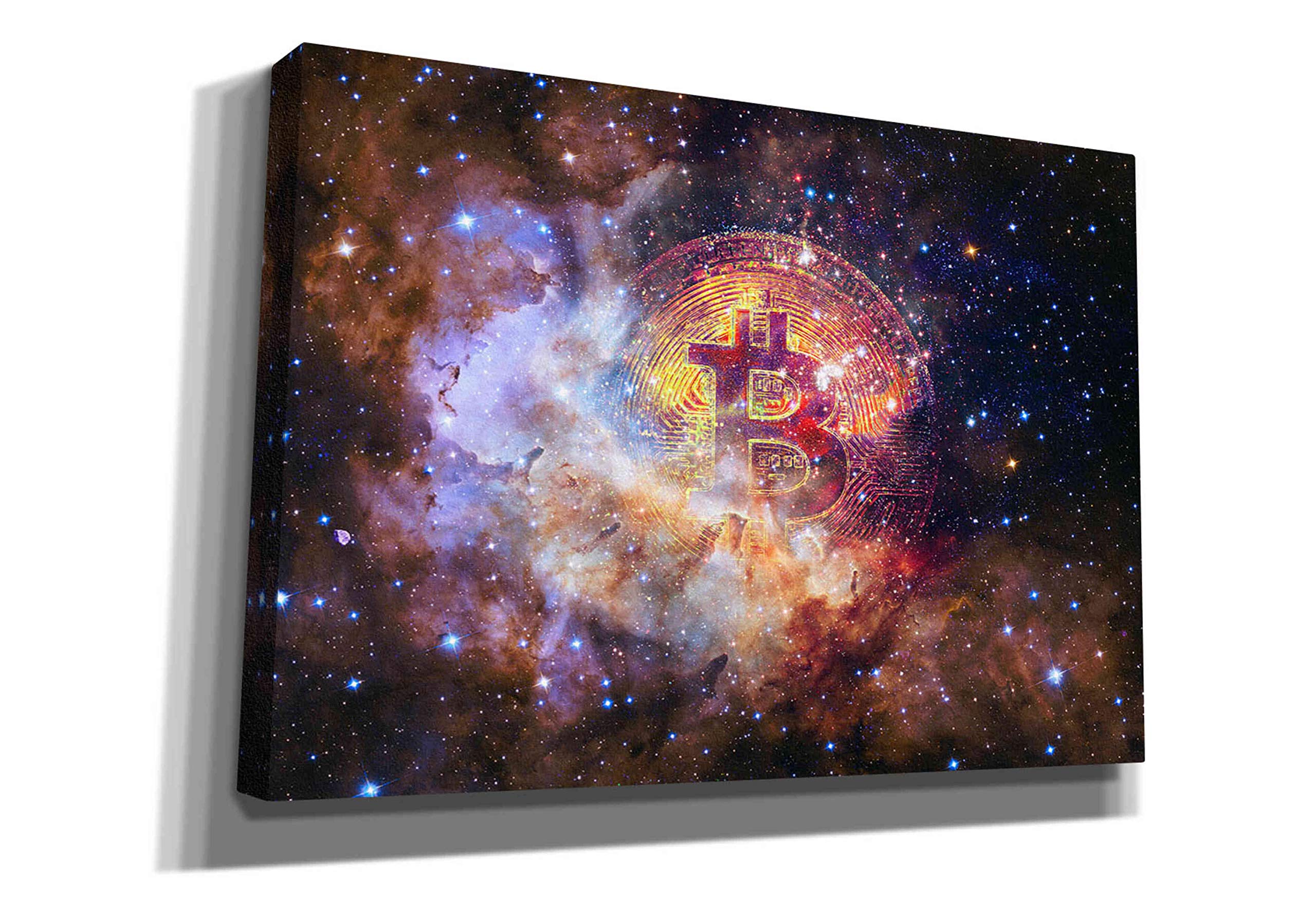Epic Graffiti 'Bitcoin Nebula', Canvas Wall Art, 26