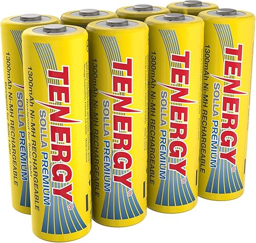 Tenergy Solla - Batería recargable NiMH AA de alta calidad baterías solares de 1300 mAh para luces solares de jardín antifugas durabilidad al aire disponible en Yaxa Guatemala