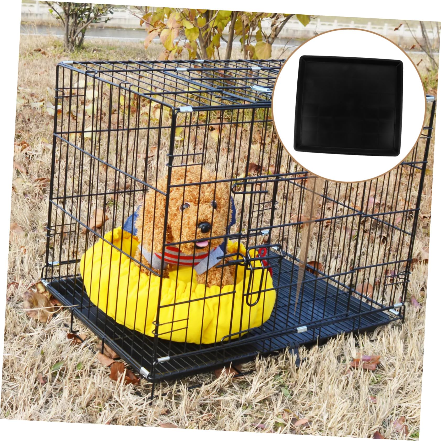 Welpentoilette zur Vermeidung von Verschmutzungen im Käfig für Kleine Hunde aus Kunststoff mit Glatter Oberfläche und Bodenwanne für Hundebox