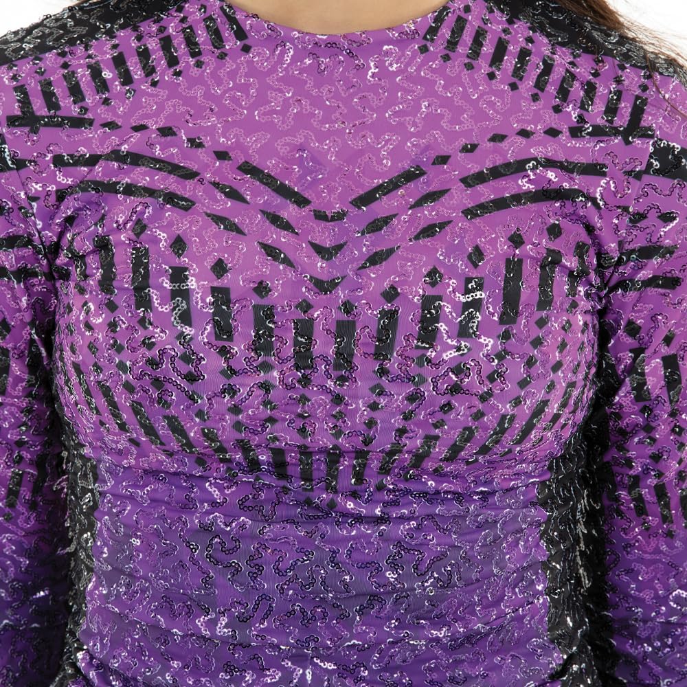 Alexandra Collection No Limit Long Sleeve Sequin Biketard
