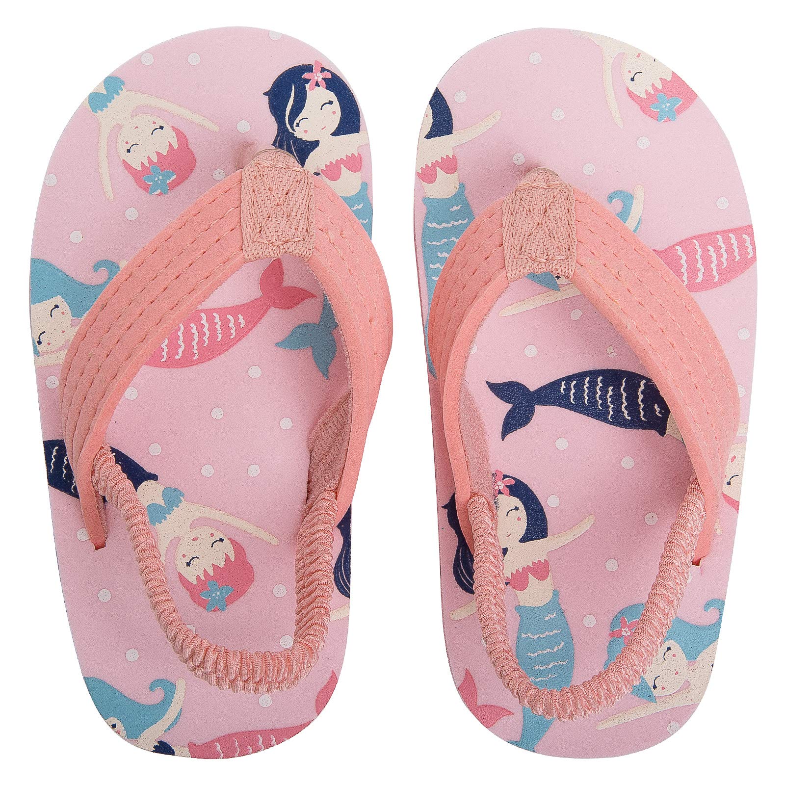 Boys Girls Strap Flip Flops Sandals Cute Cartoon Unicorn Shark Toddler Flip Flop Kids Pool Beach Flat Slide Summer Water Shoes