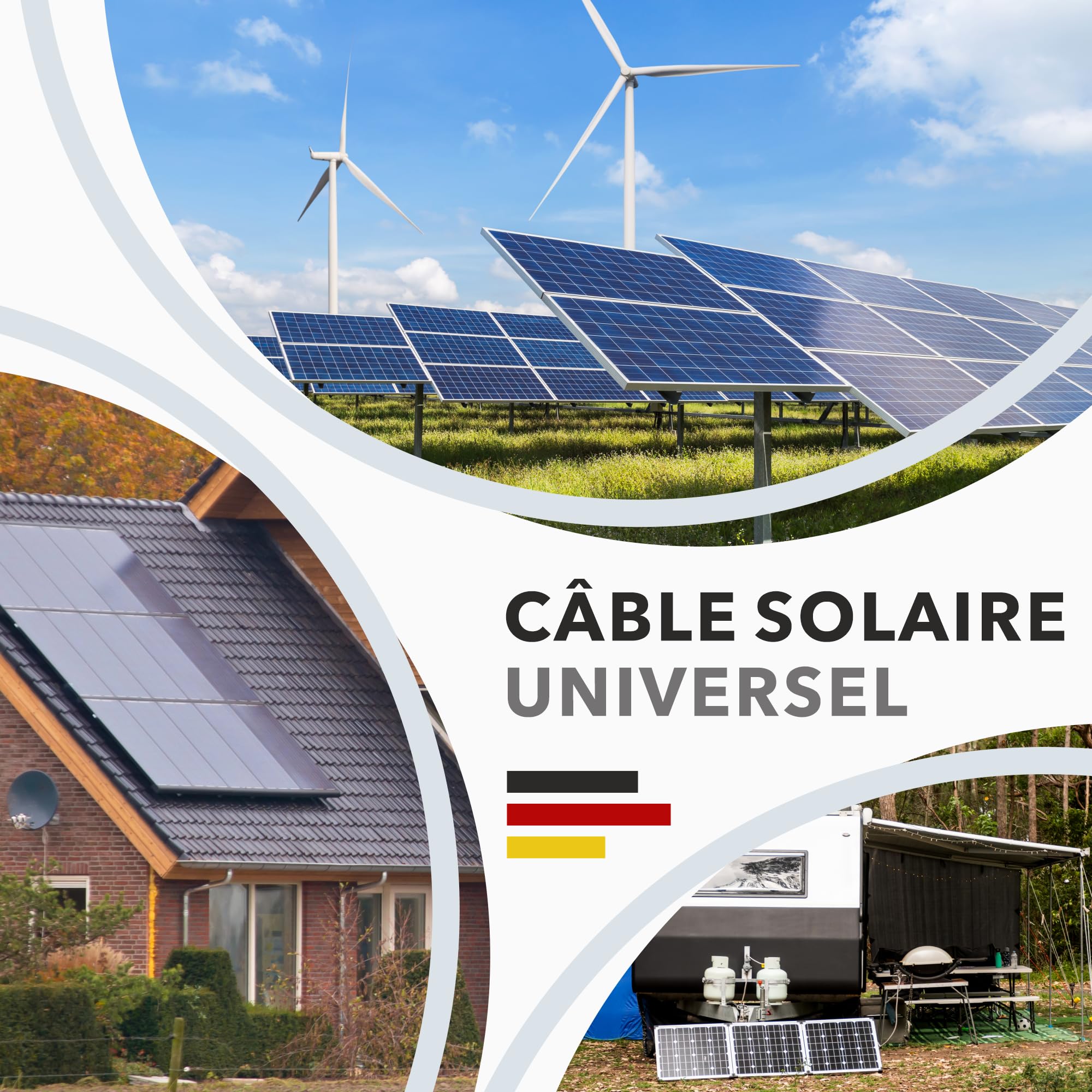 RedStar24 Câble Solaire Premium 4mm² Rouge 50m - Résistant aux UV, Flexible, pour Panneaux Photovoltaïques, Onduleurs & Régulateurs de Charge