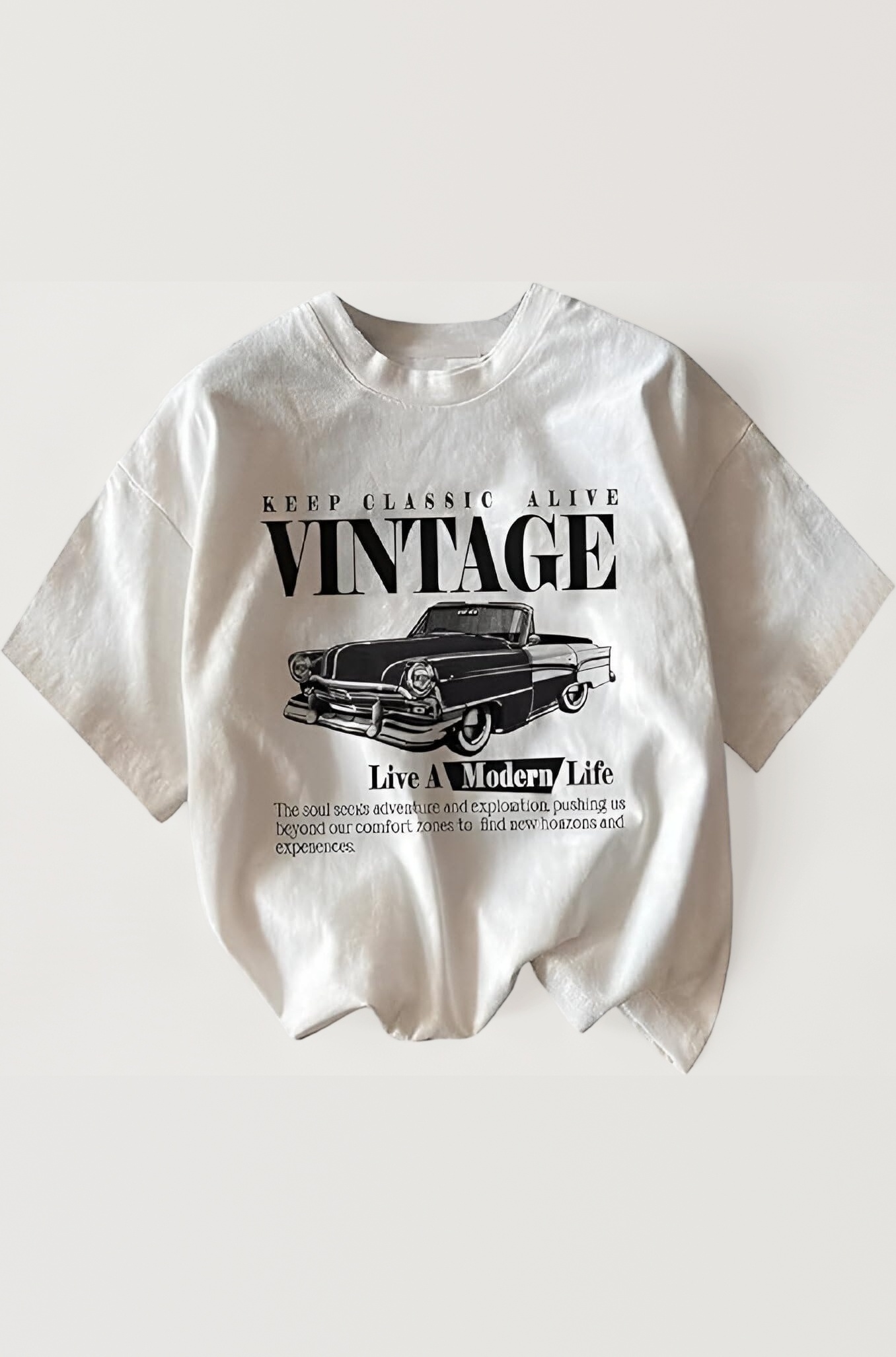 Cotton Blend Oversized Fit Half Sleeve Printed Round Neck T-Shirt for Women | Valentine's Day Wear