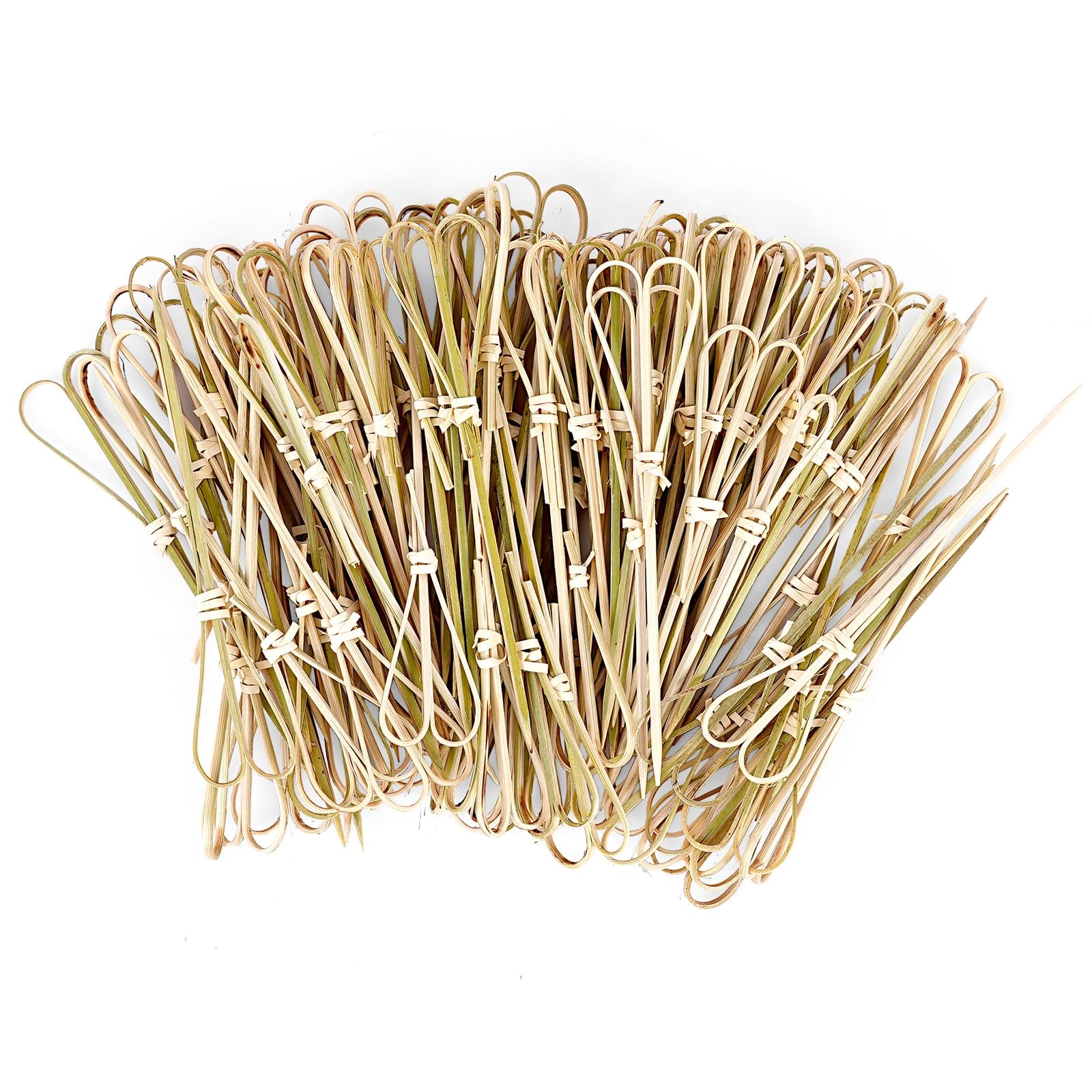 100Pcs Bamboo Cocktail Sticks, 12CM Bamboo Skewers Cocktail Picks