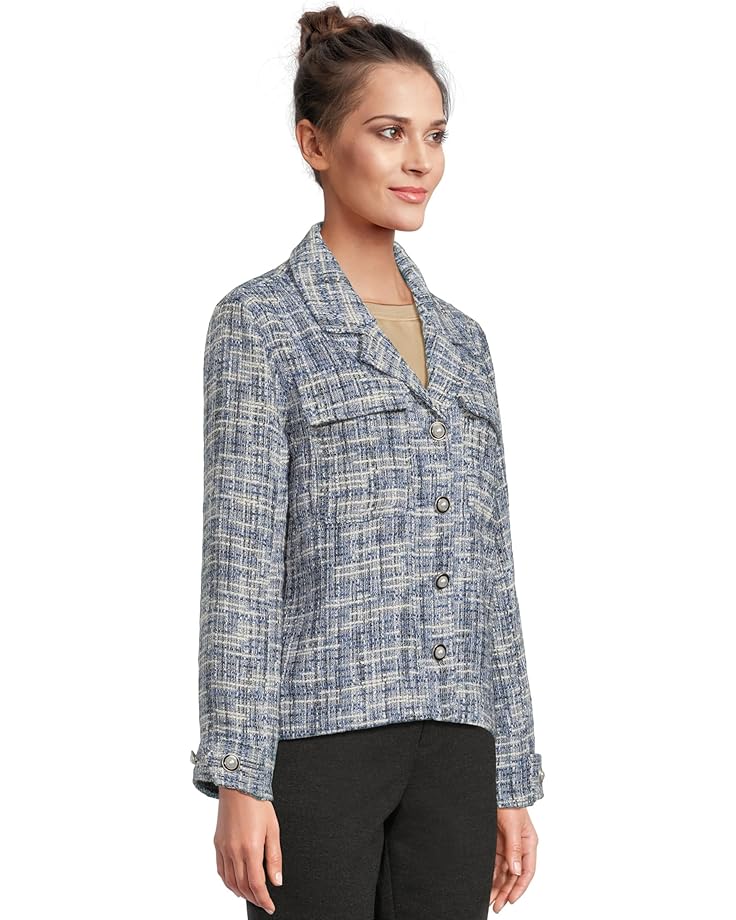 Liverpool Los Angeles Button Front Woven Boucle Boxy Shacket - #2 of 5