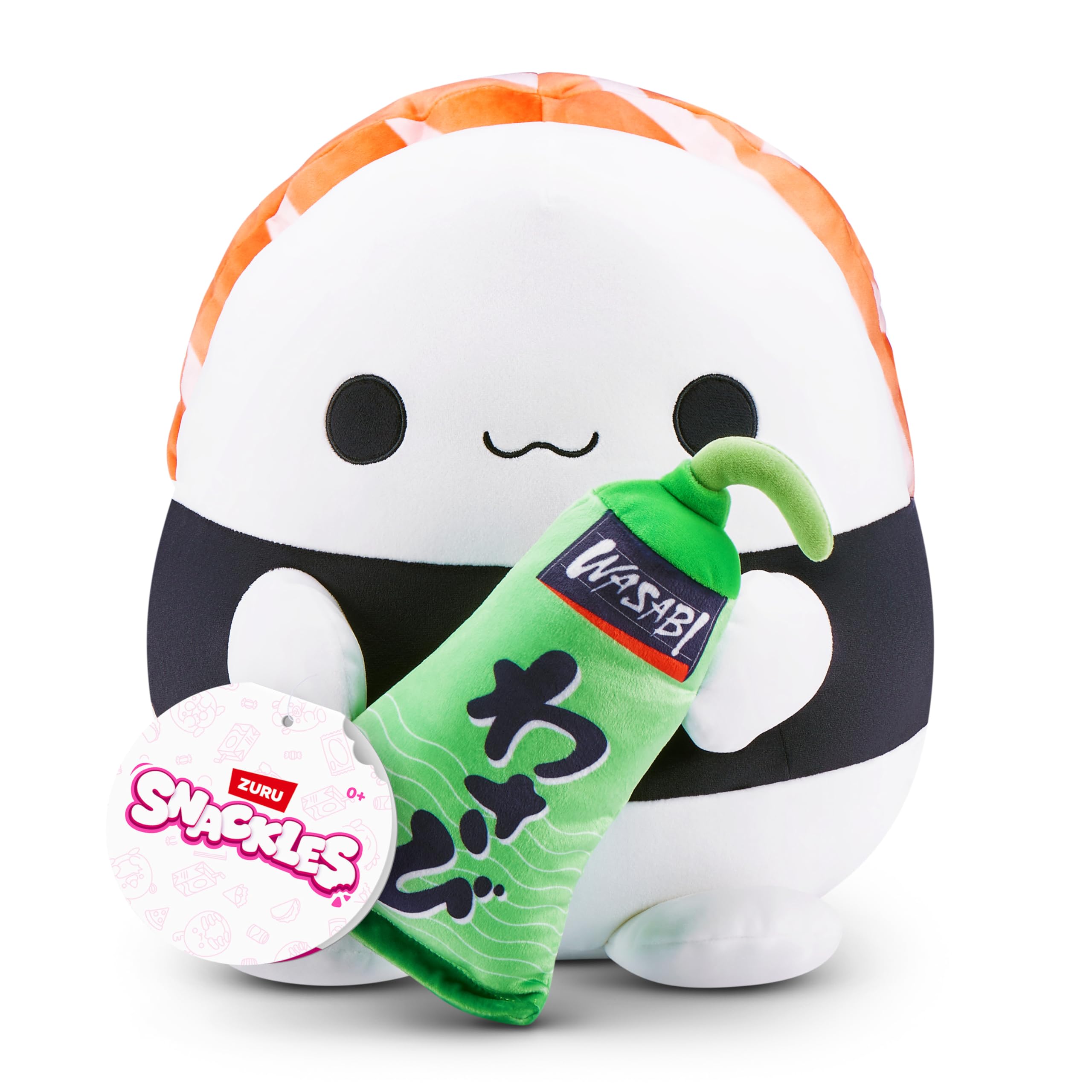 Snackles Series 1 8-inch Plush (EVA) by ZURU, Plush with Snack Accessory, 20 cm